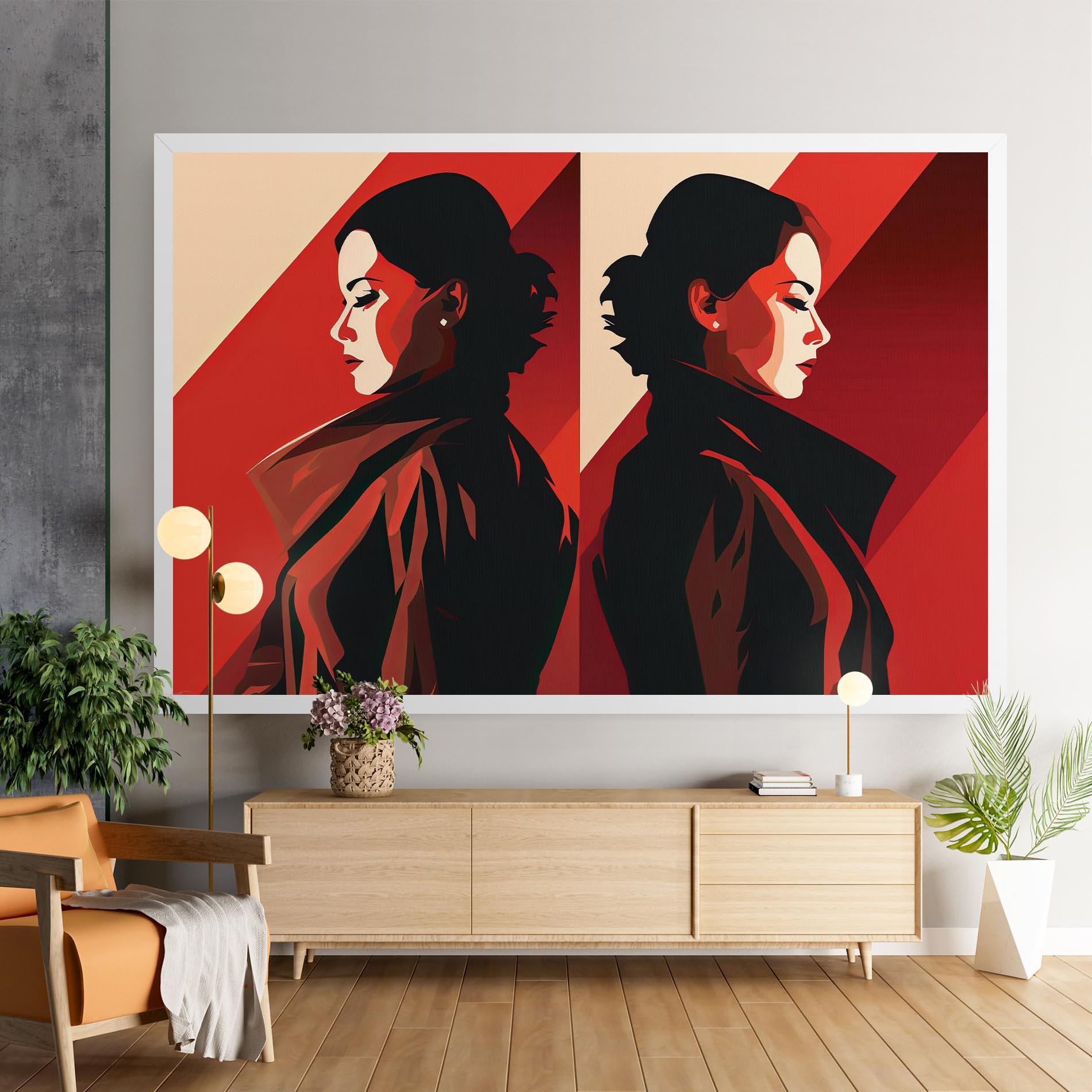 Leinwandbild Pop Outfit Lady mockup 9