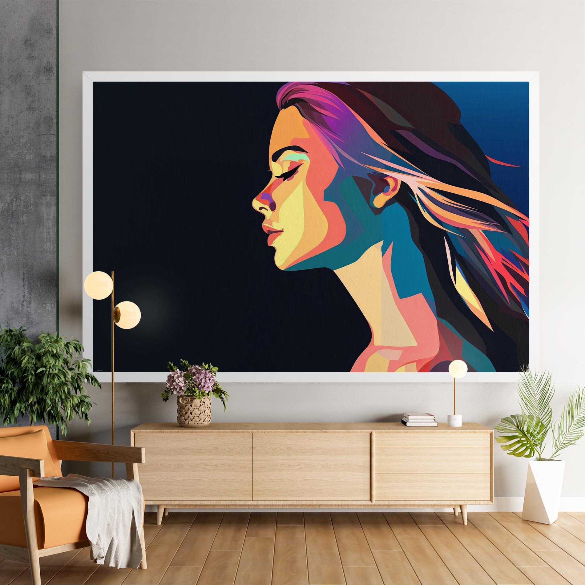 Leinwandbild Worm Pop Light mockup 9