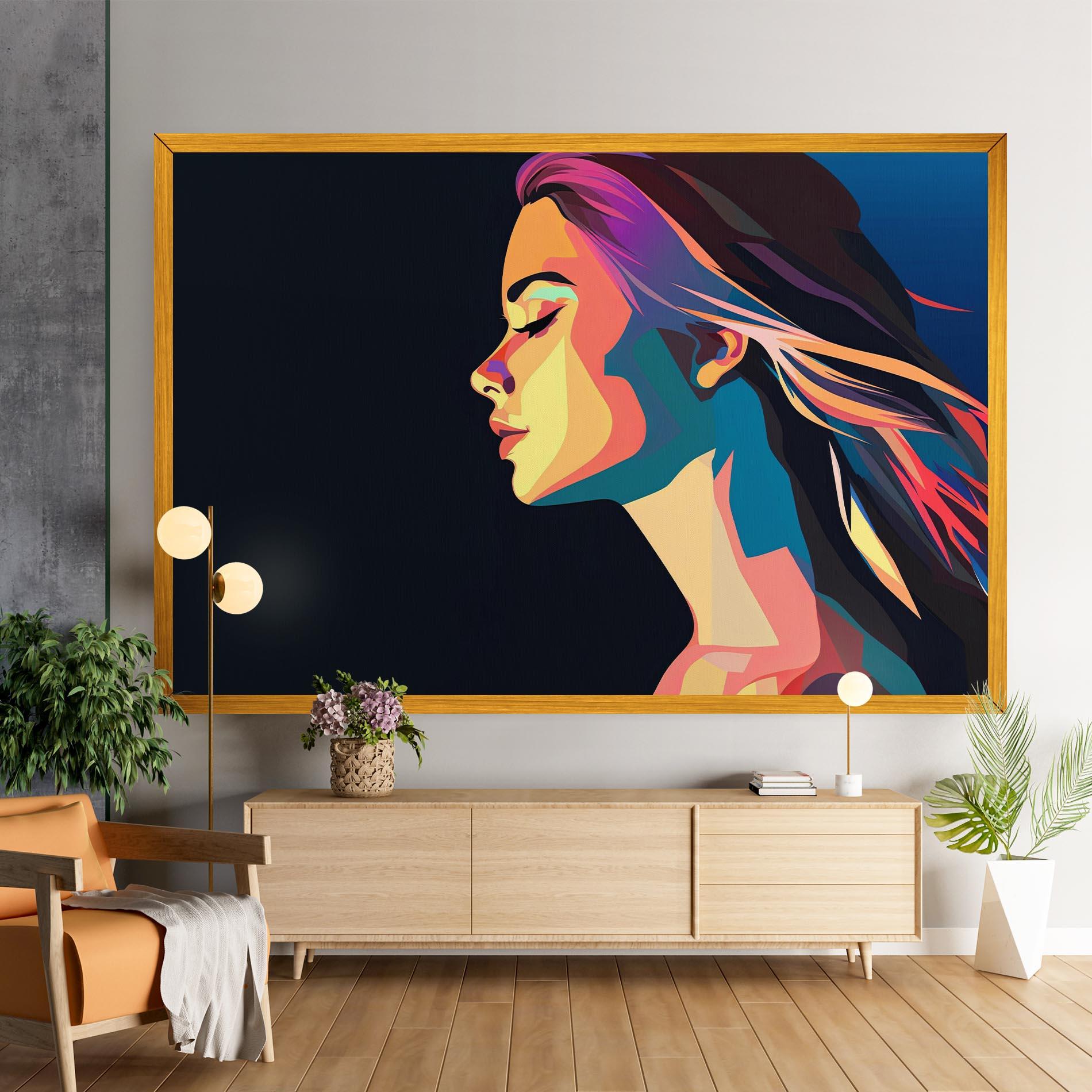 Leinwandbild Worm Pop Light mockup 9