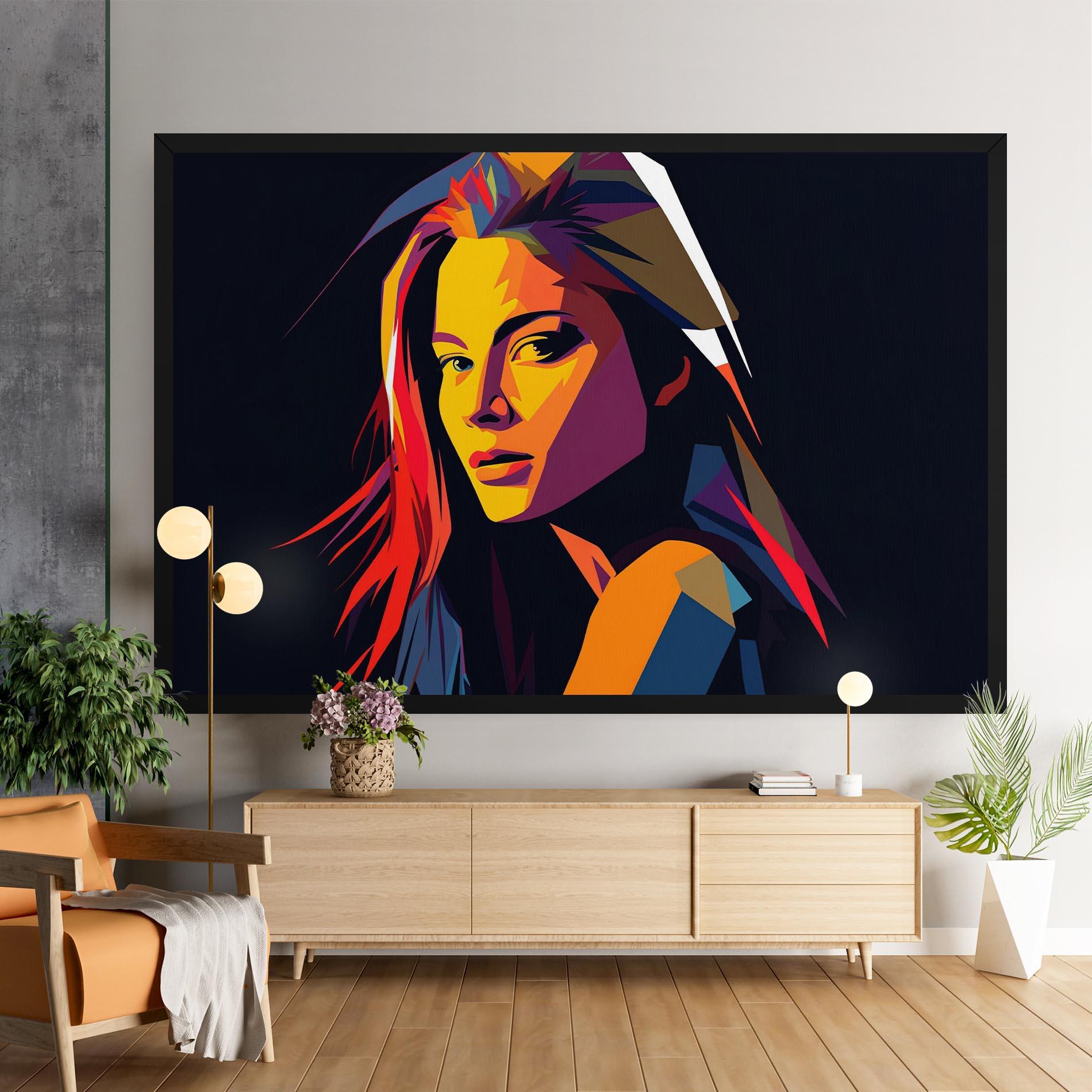 Leinwandbild Orange Pop Light mockup 9