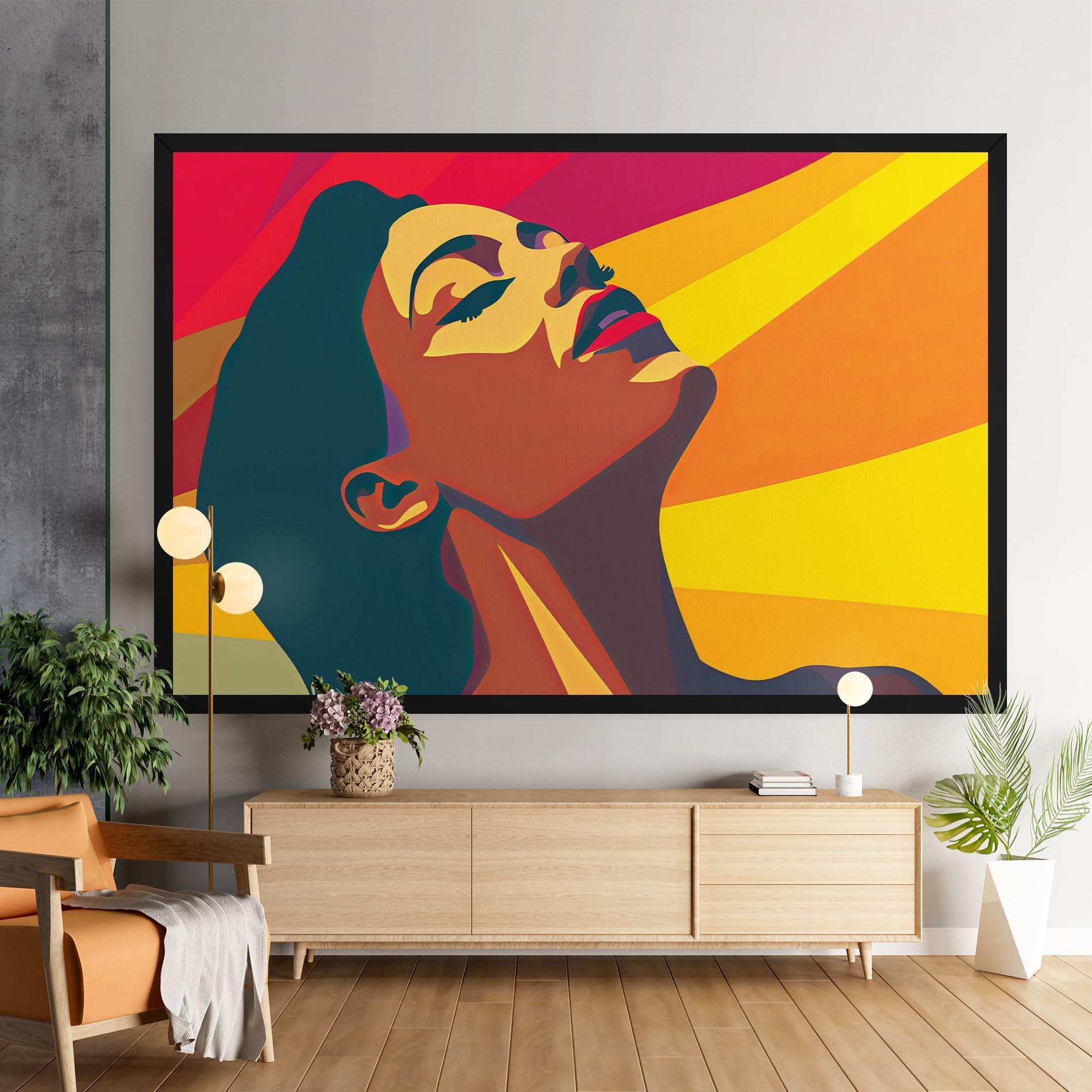 Leinwandbild Pop Female Color mockup 9