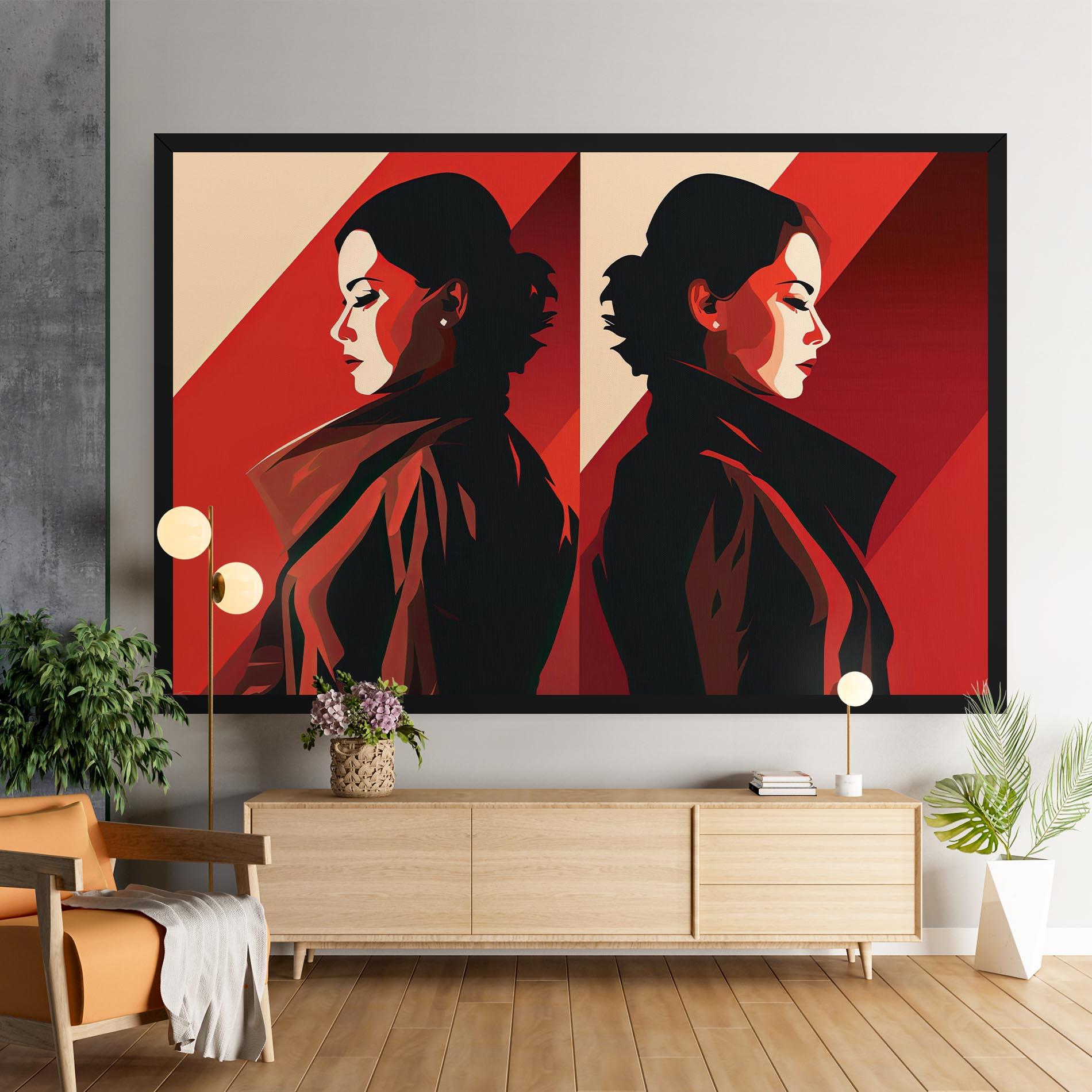 Leinwandbild Pop Outfit Lady mockup 9