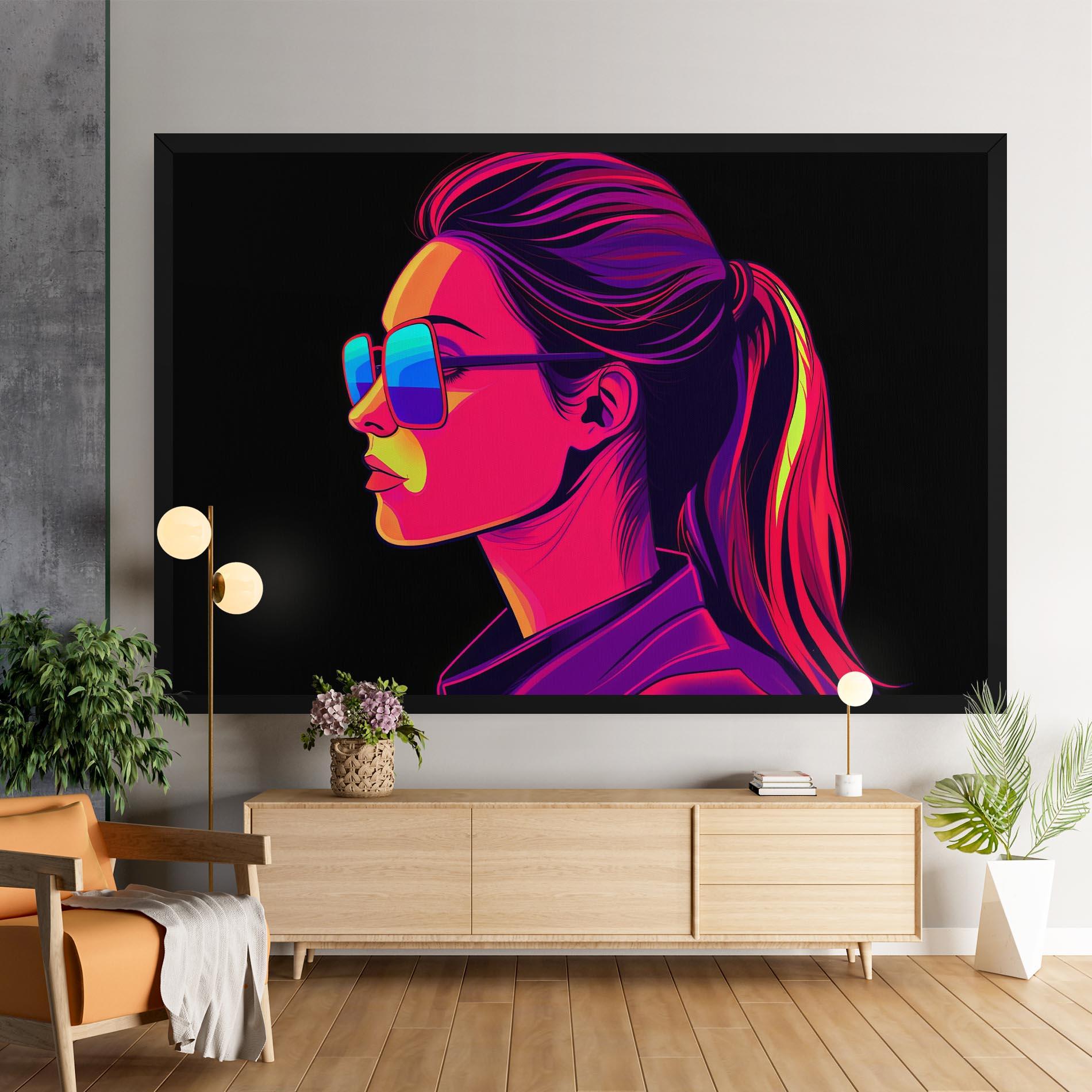 Leinwandbild Purple Pop Hair mockup 9