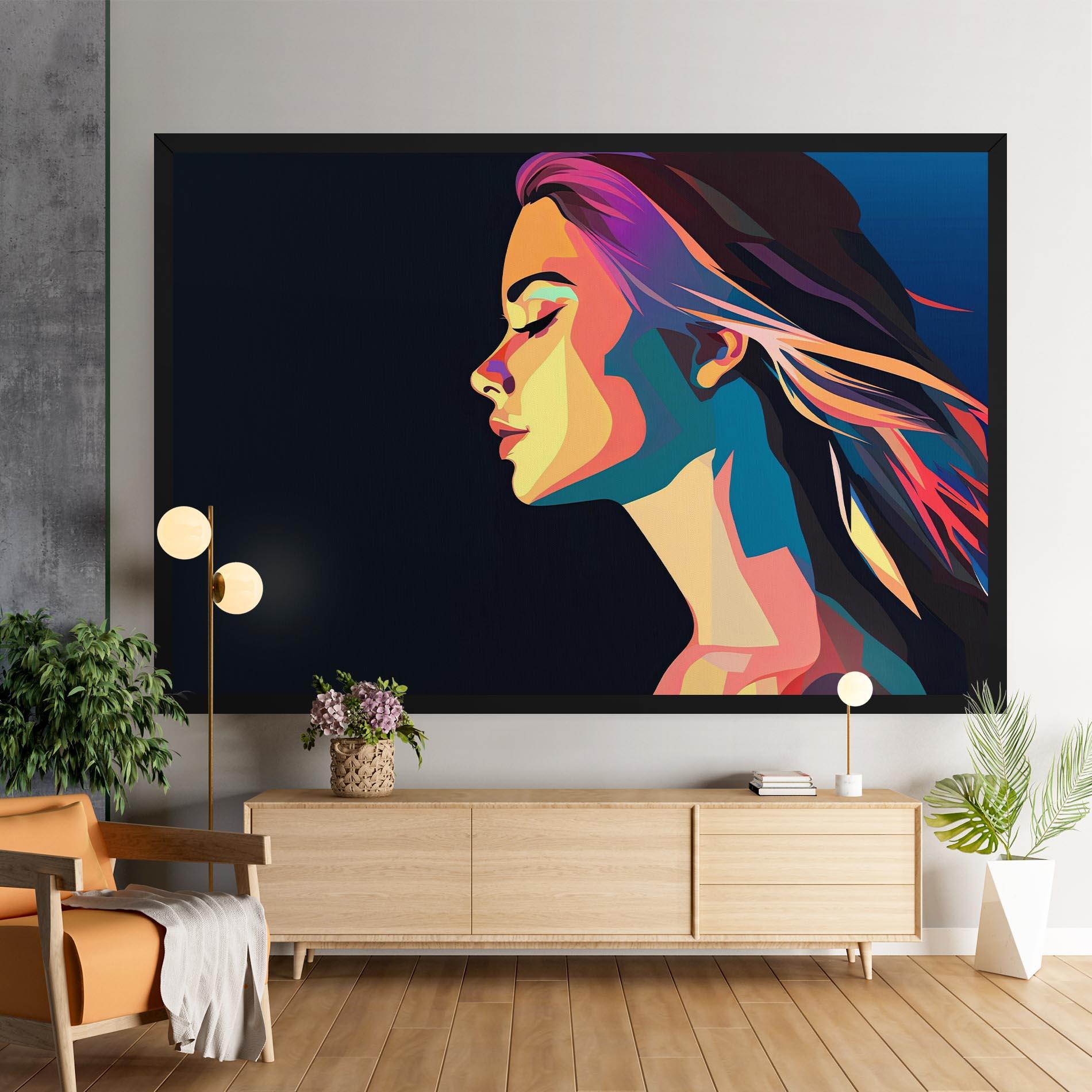 Leinwandbild Worm Pop Light mockup 9