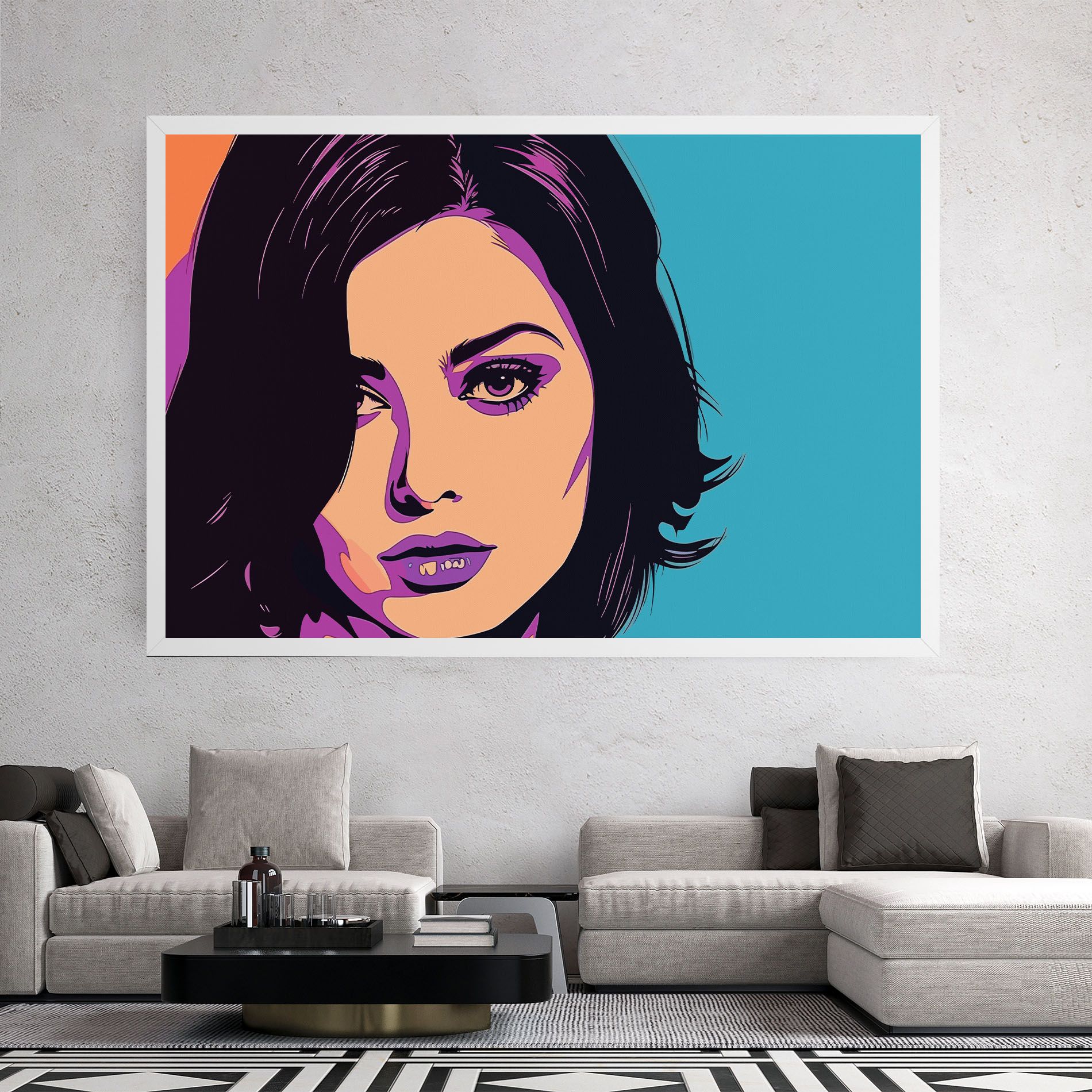 Pop Purple Woman mockup 2