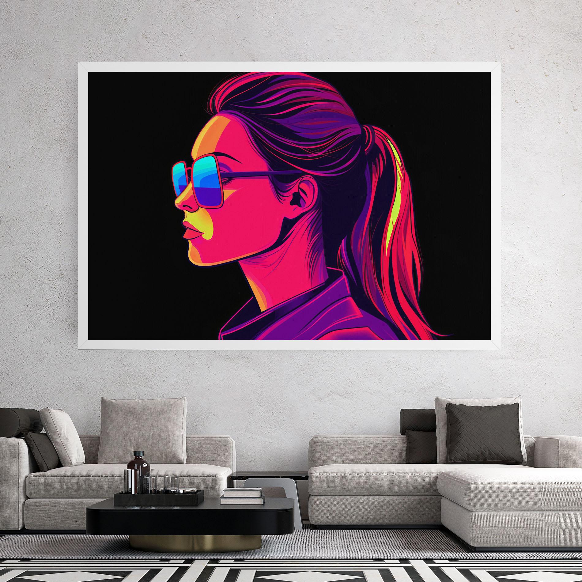 Leinwandbild Purple Pop Hair mockup 2