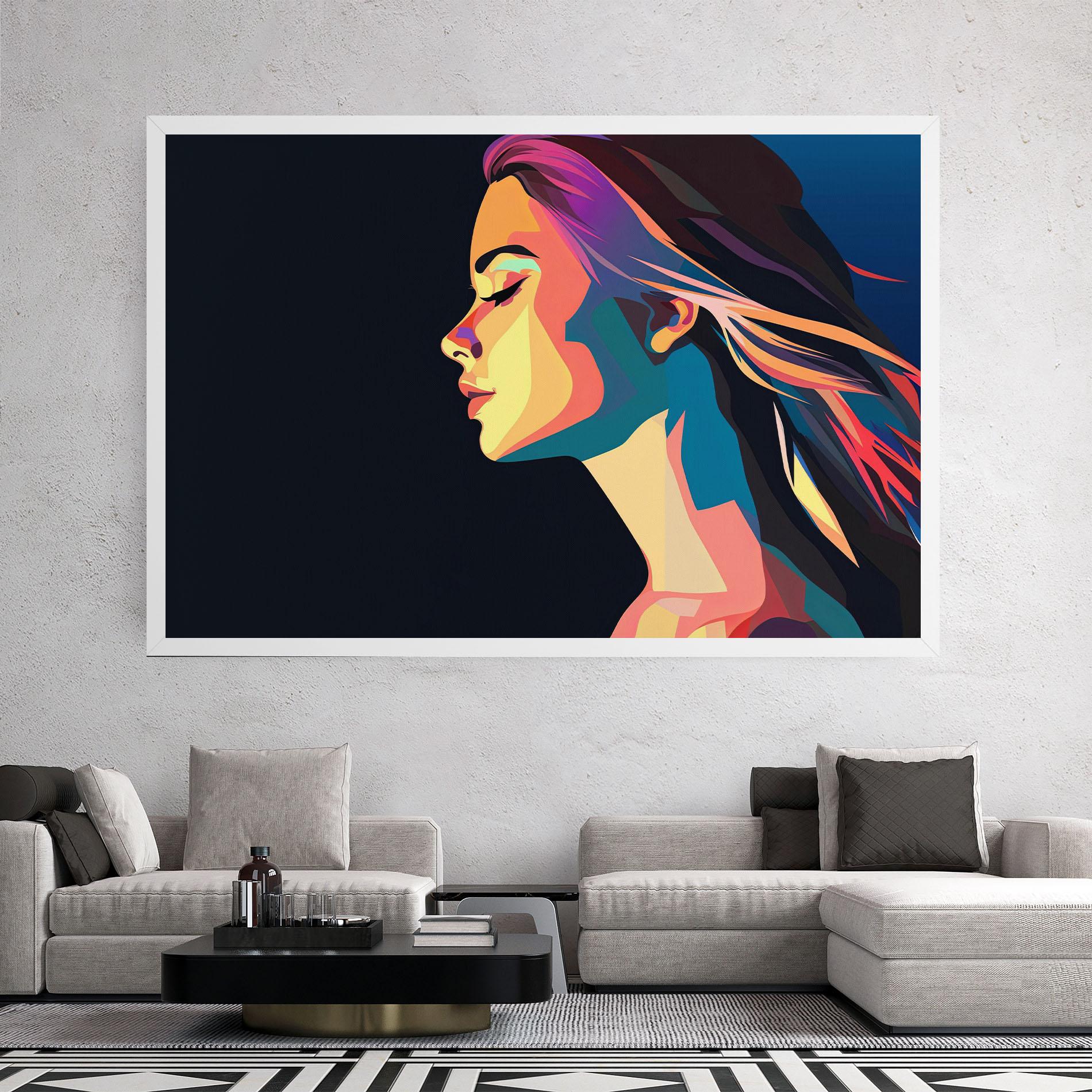 Leinwandbild Worm Pop Light mockup 2