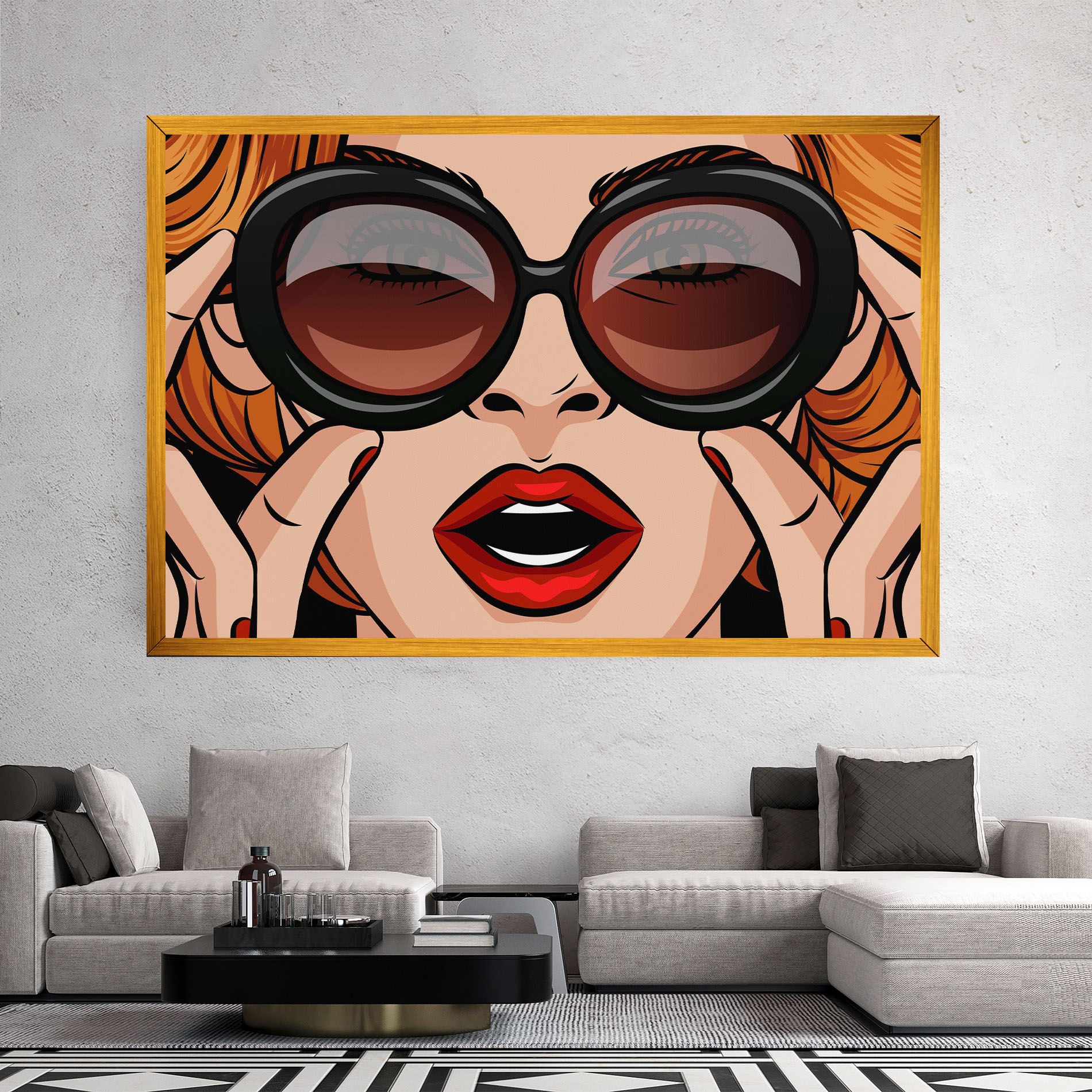 Pop Glasses Woman mockup 2