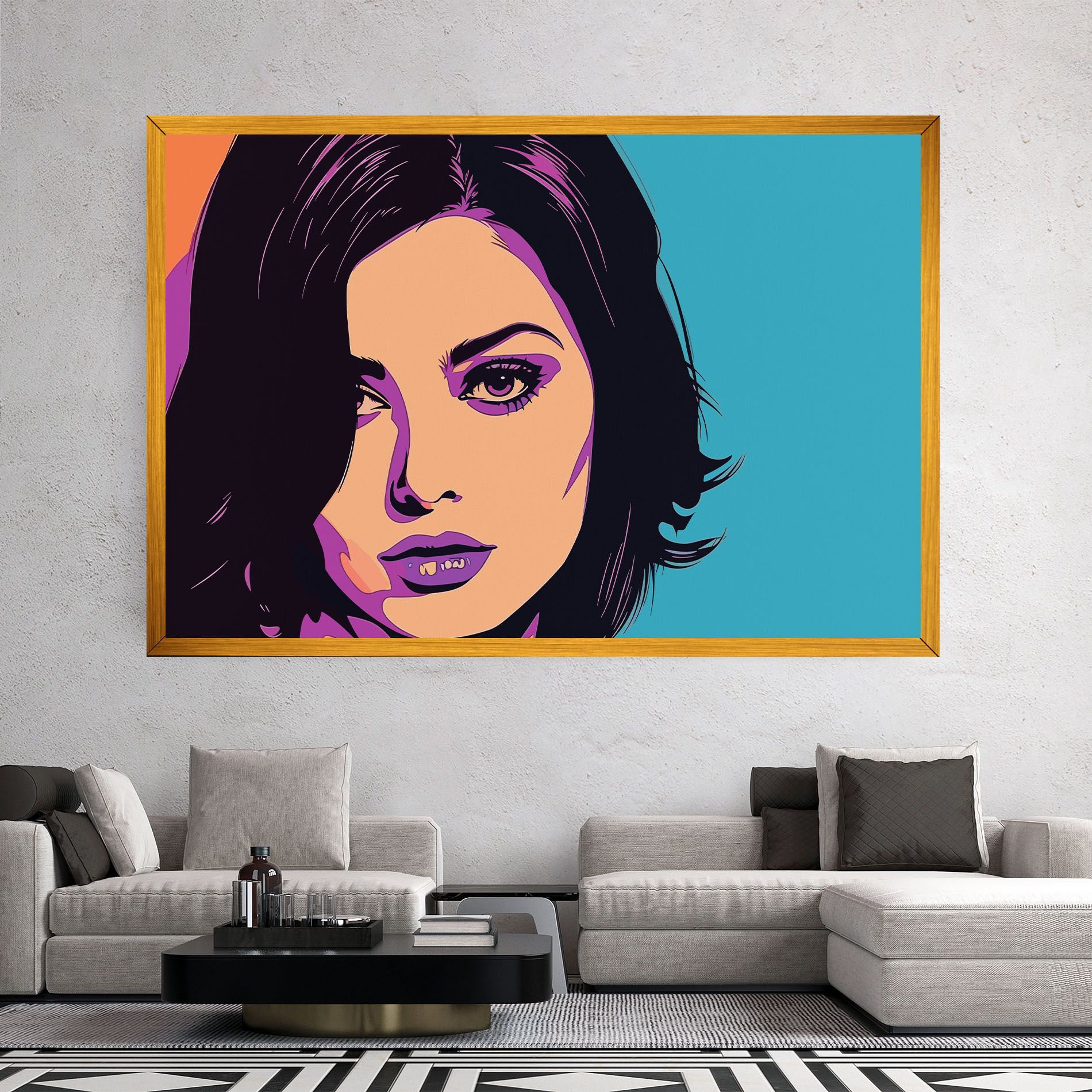 Pop Purple Woman mockup 2