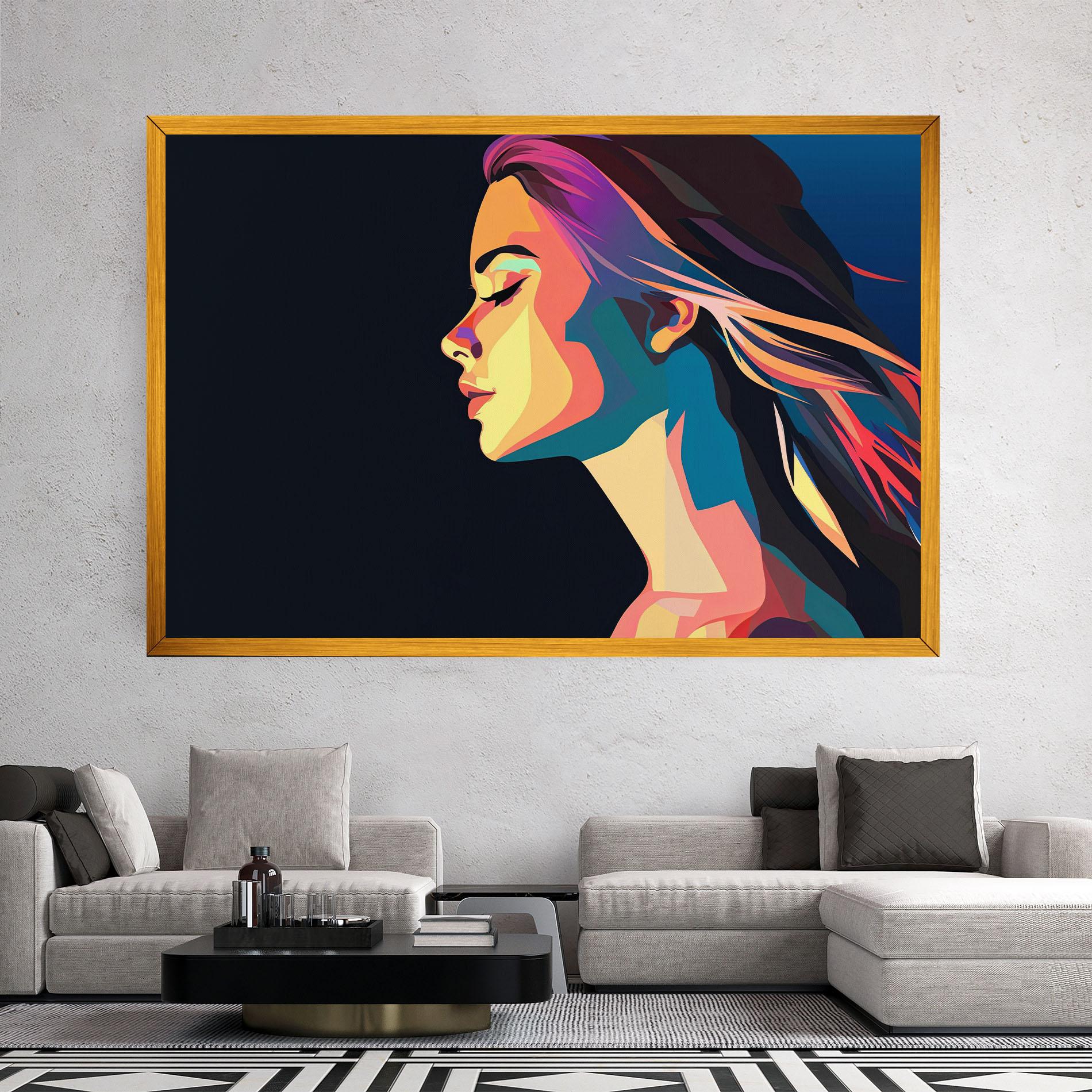 Leinwandbild Worm Pop Light mockup 2