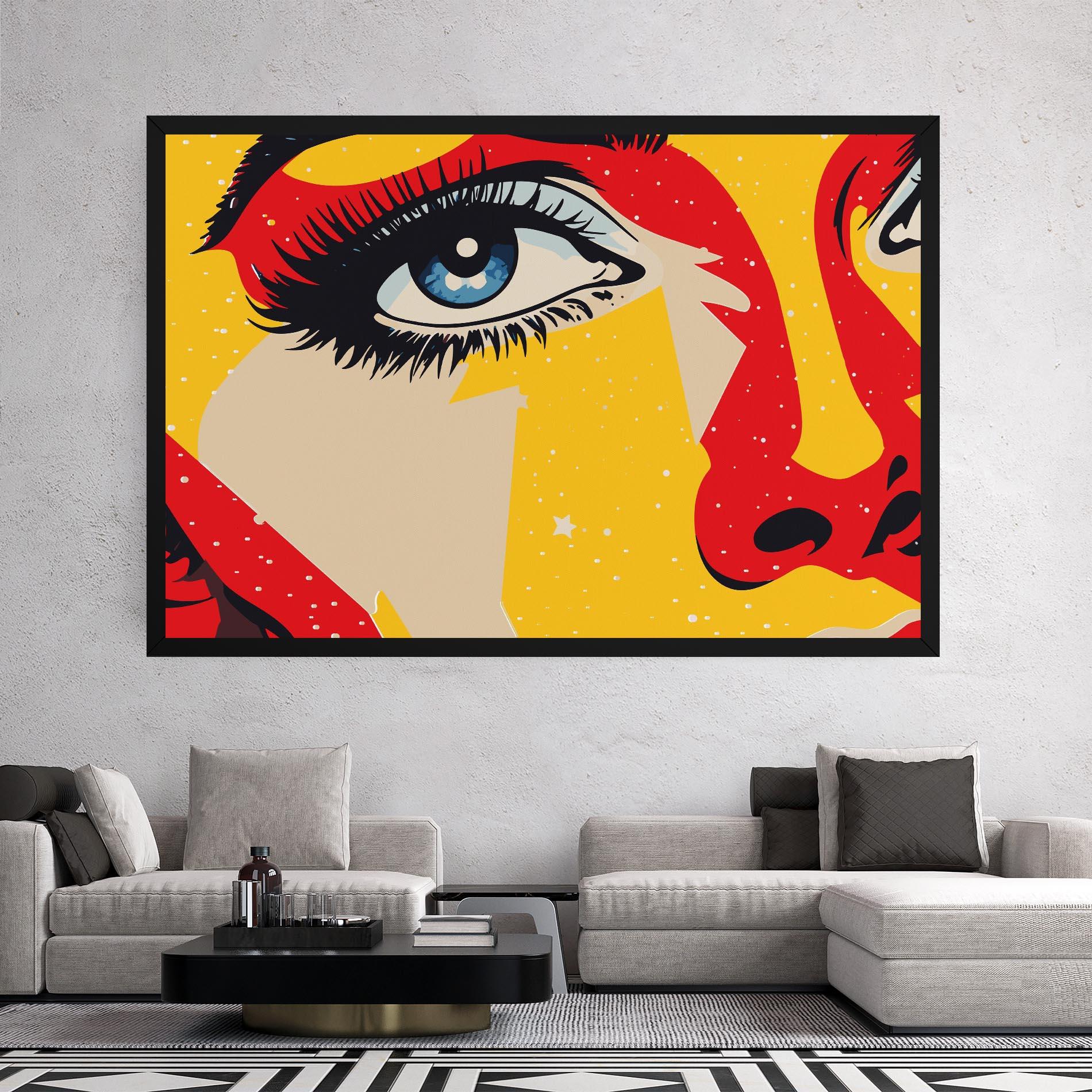 Leinwandbild Blue Pop Eye mockup 2