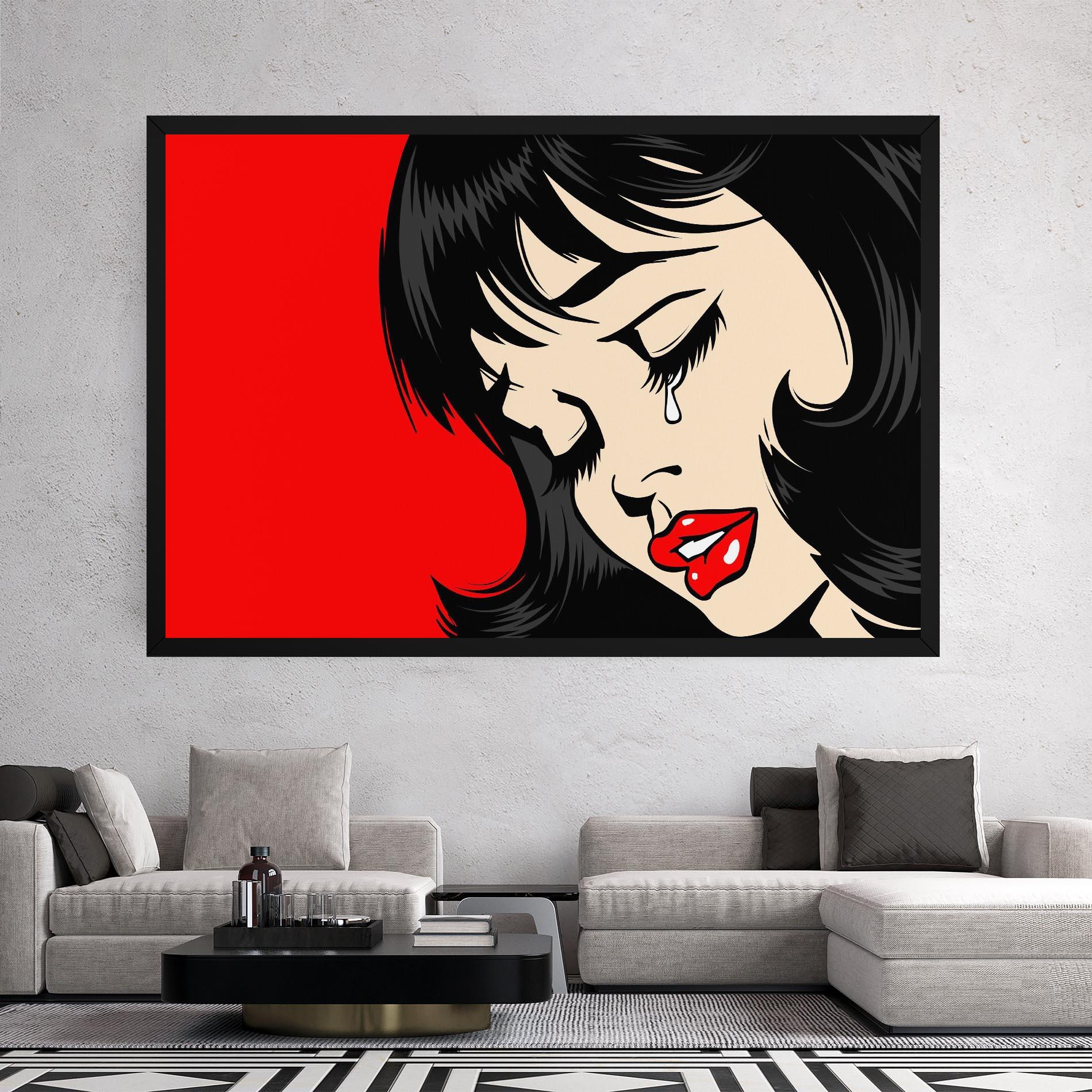 Leinwandbild Pop Crying mockup 2