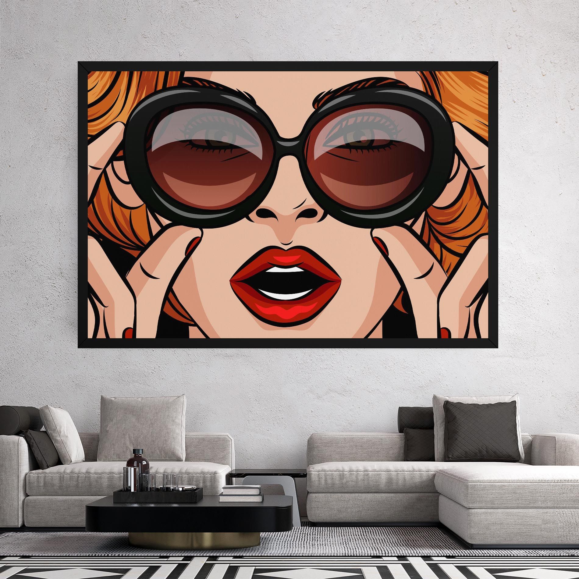 Pop Glasses Woman mockup 2