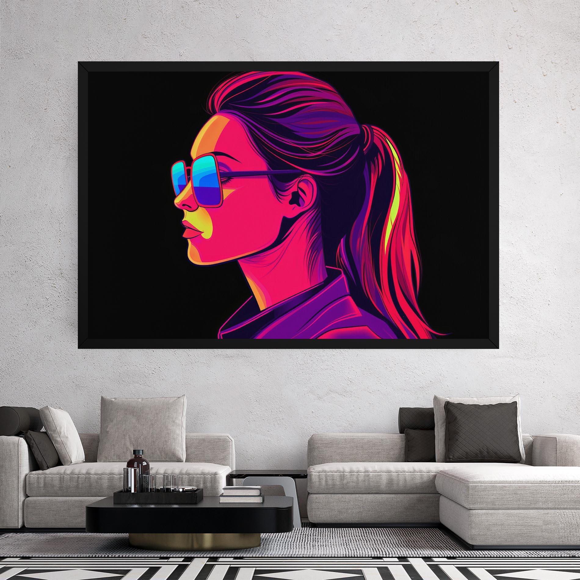 Leinwandbild Purple Pop Hair mockup 2