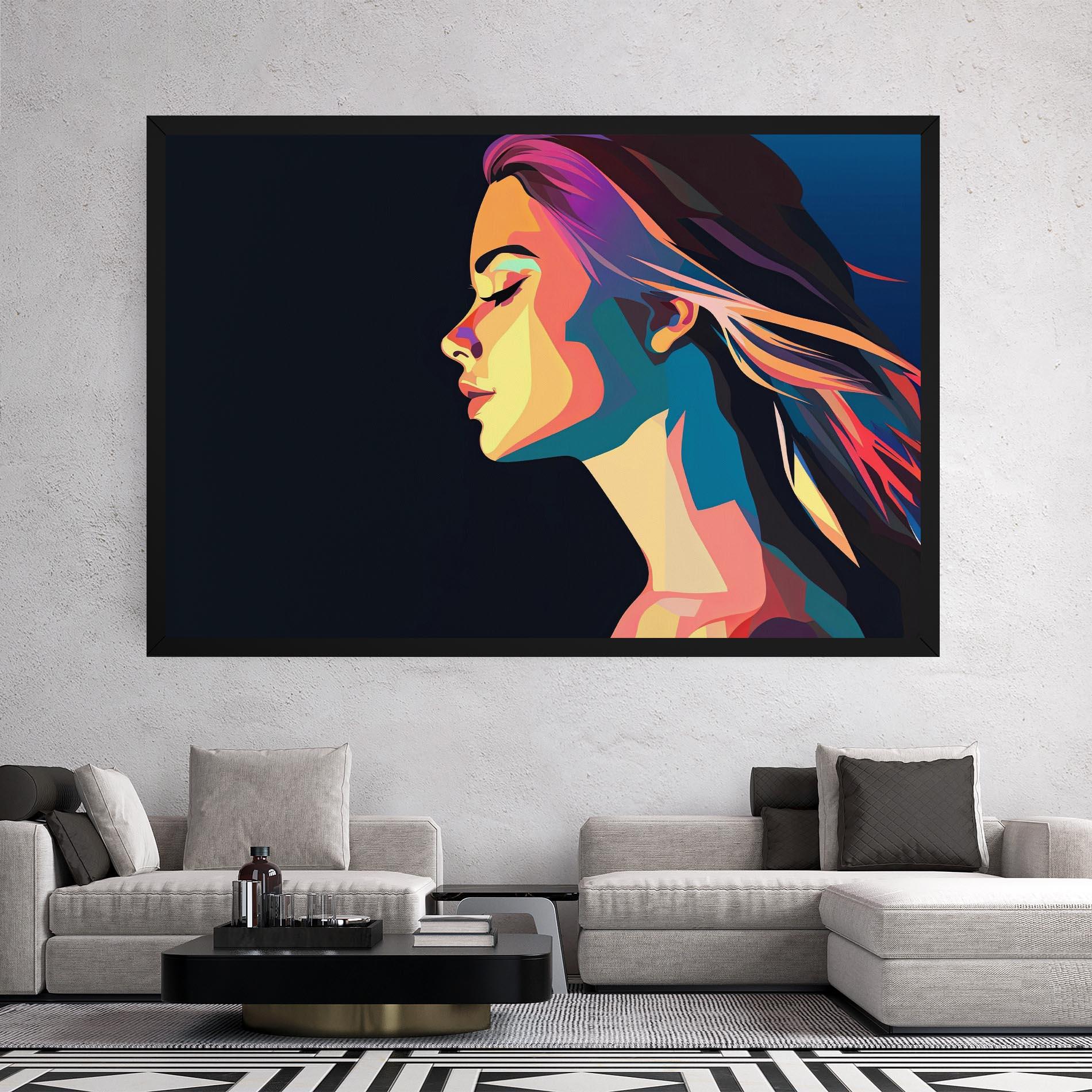 Leinwandbild Worm Pop Light mockup 2