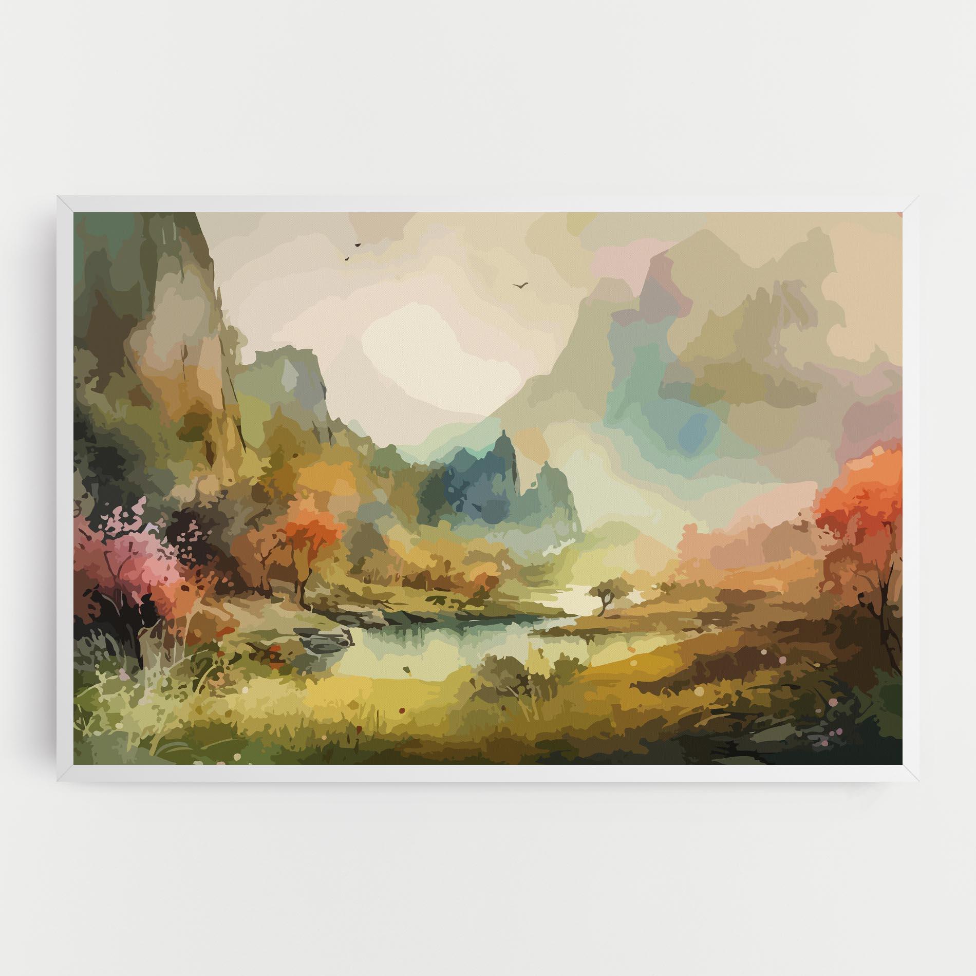 Leinwandbild Nature Painting mockup 0