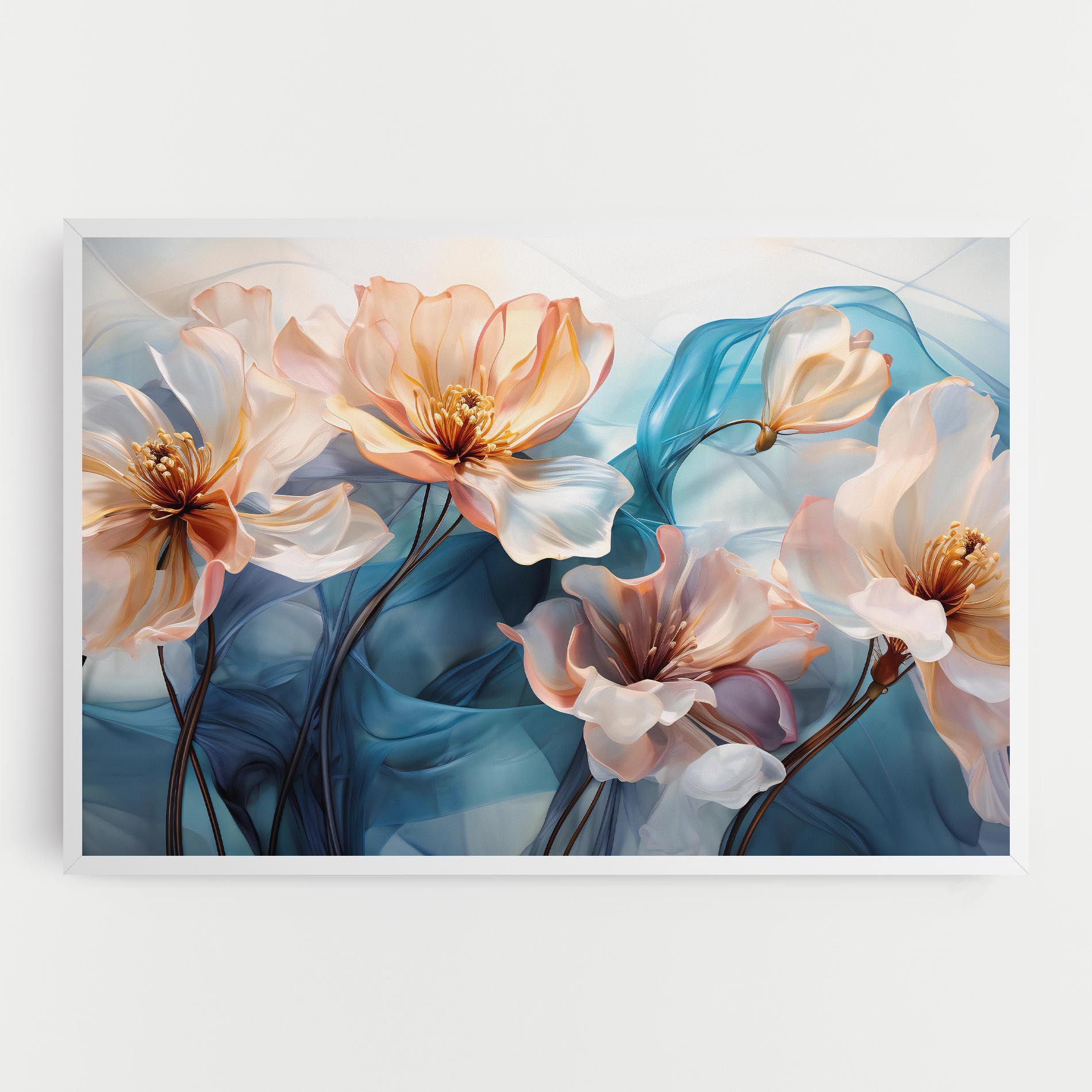 Pink Flowers Floating mockup 0