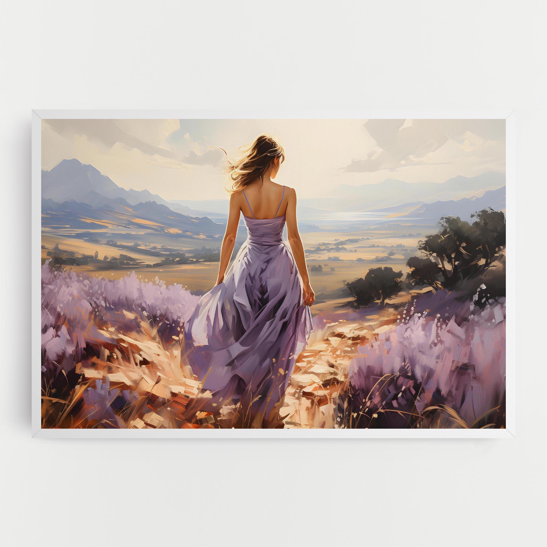 Leinwandbild Purple Dress Woman mockup 0