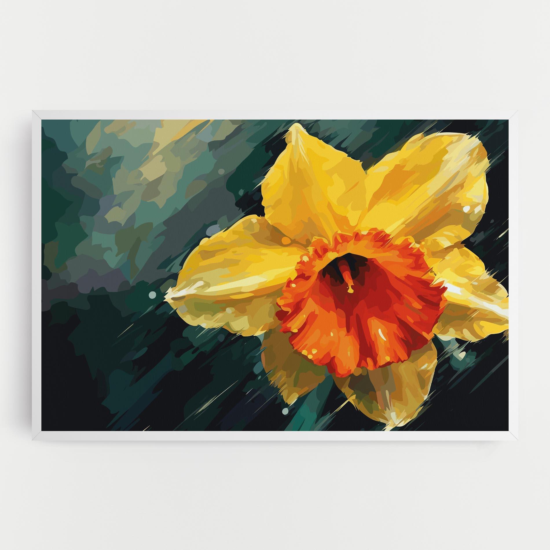 Leinwandbild Yellow Flower Art mockup 0