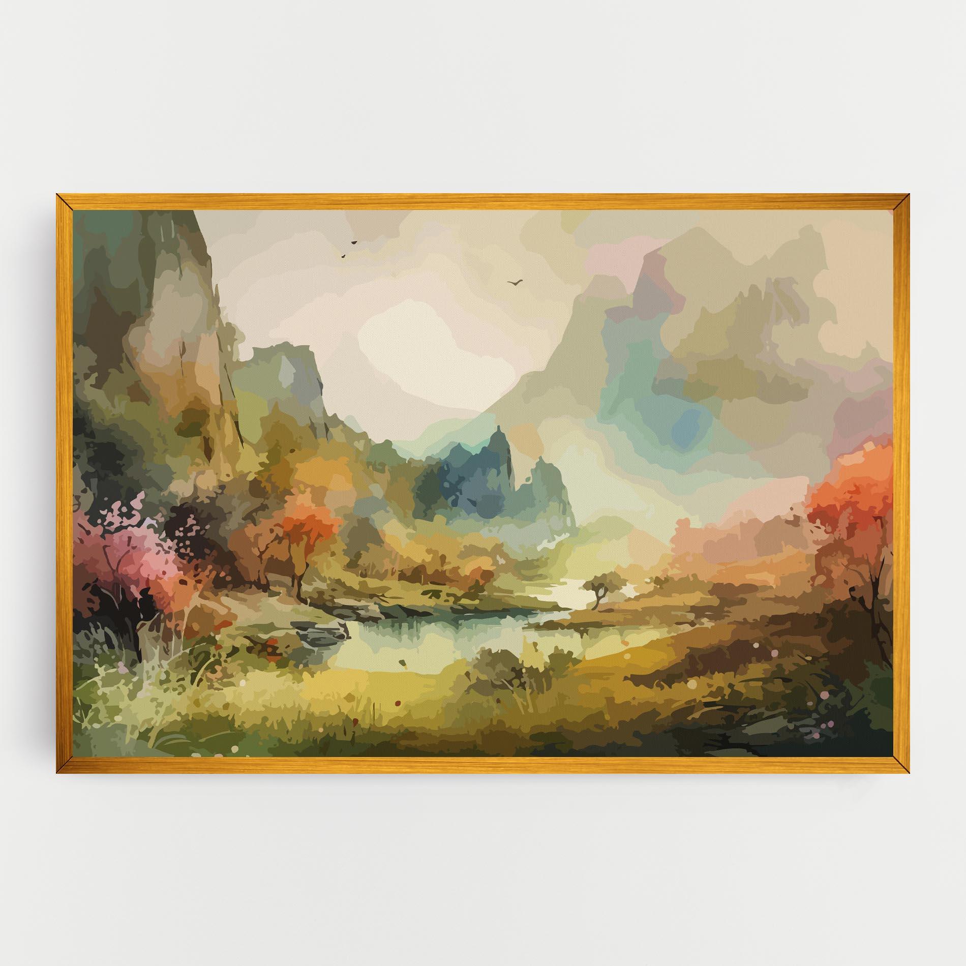 Leinwandbild Nature Painting mockup 0