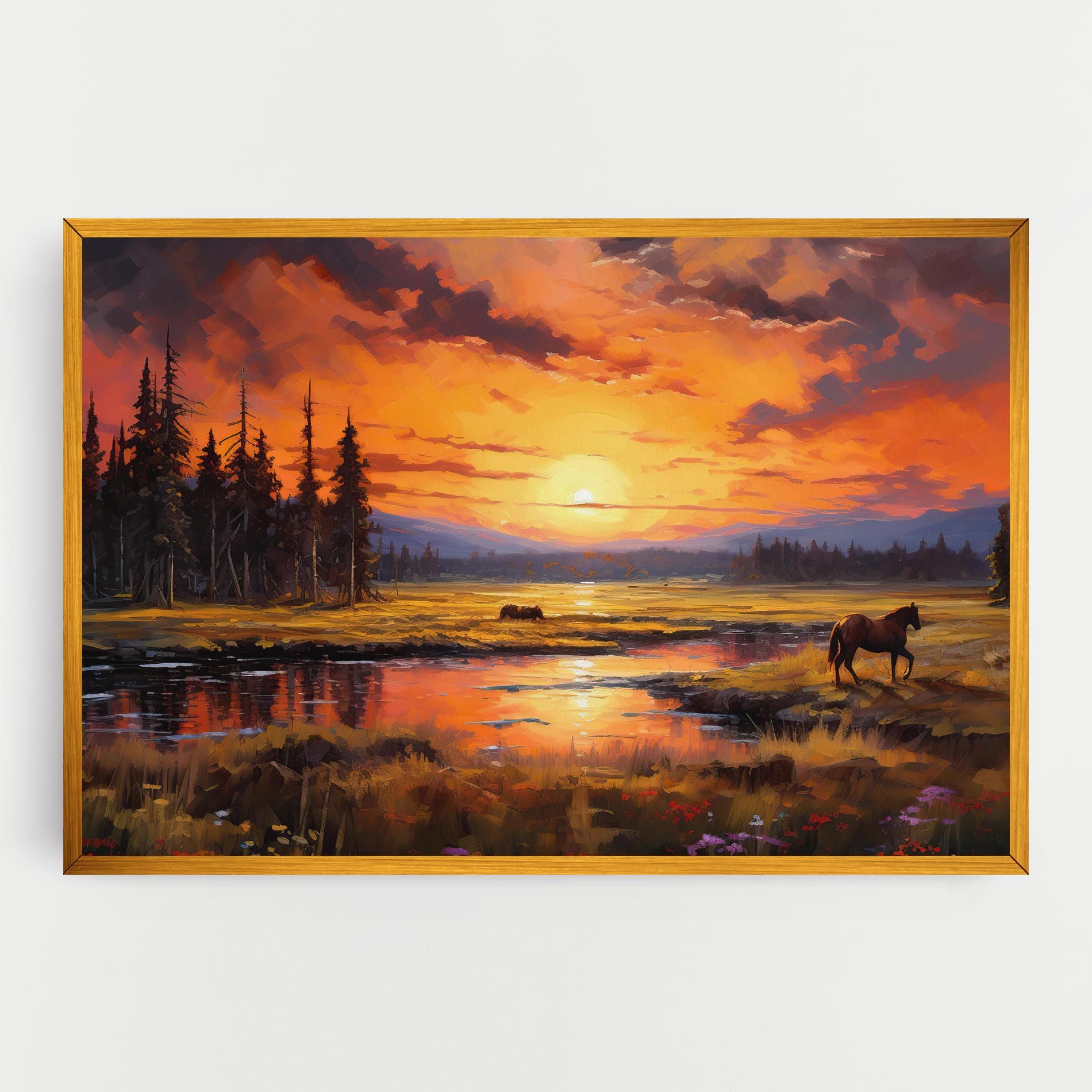 Wild Horses Painting mockup 0