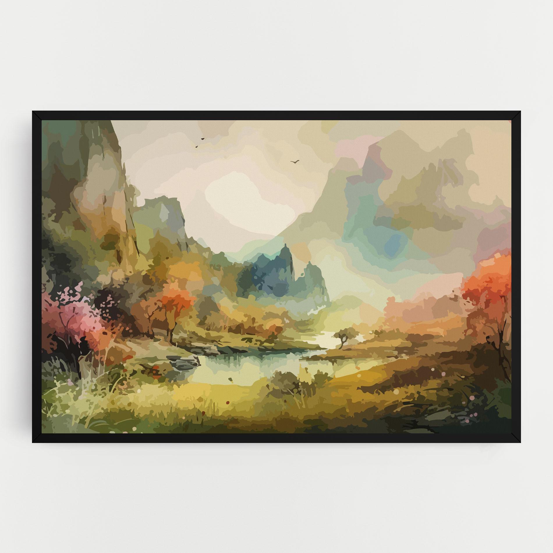 Leinwandbild Nature Painting mockup 0