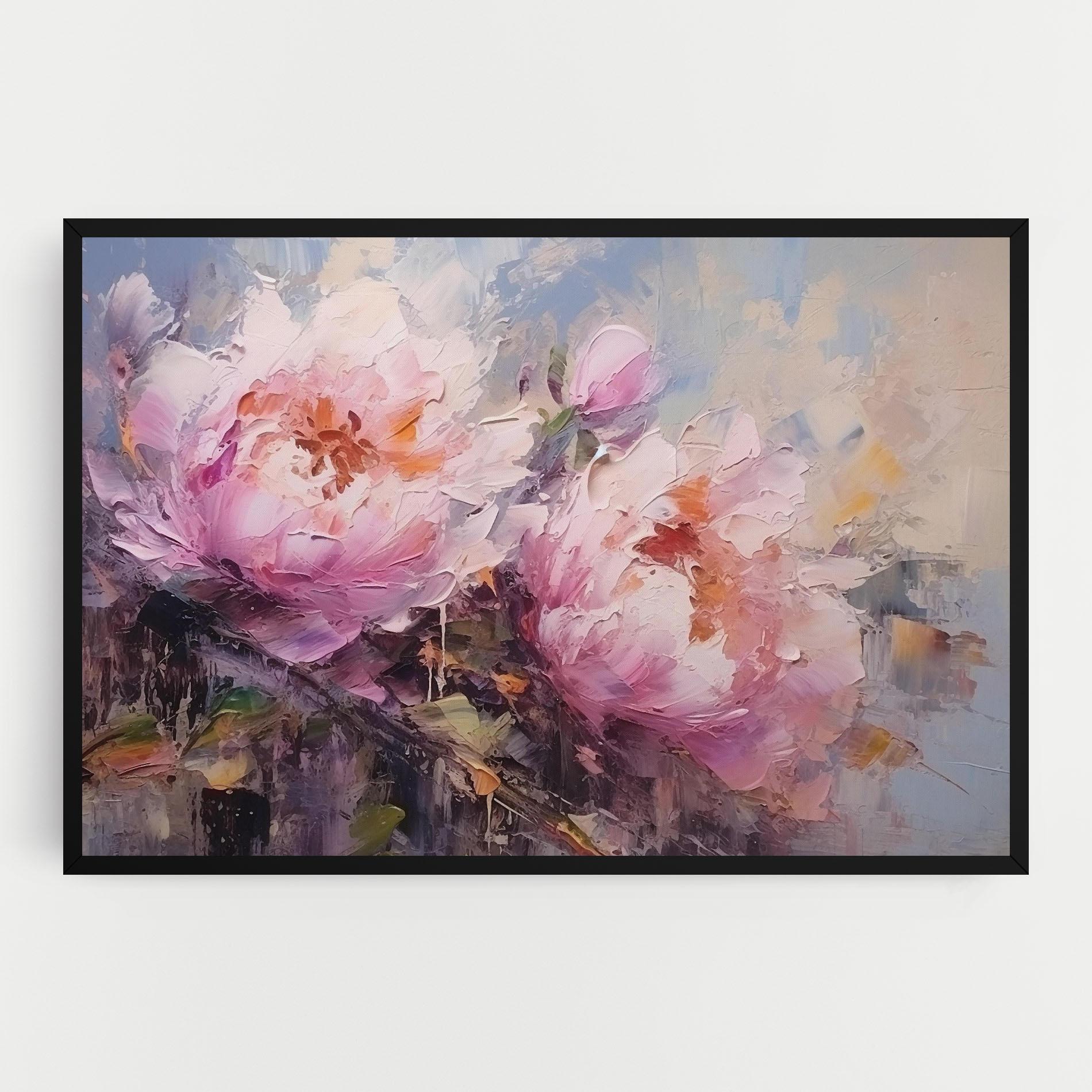 Leinwandbild Peony Art mockup 0