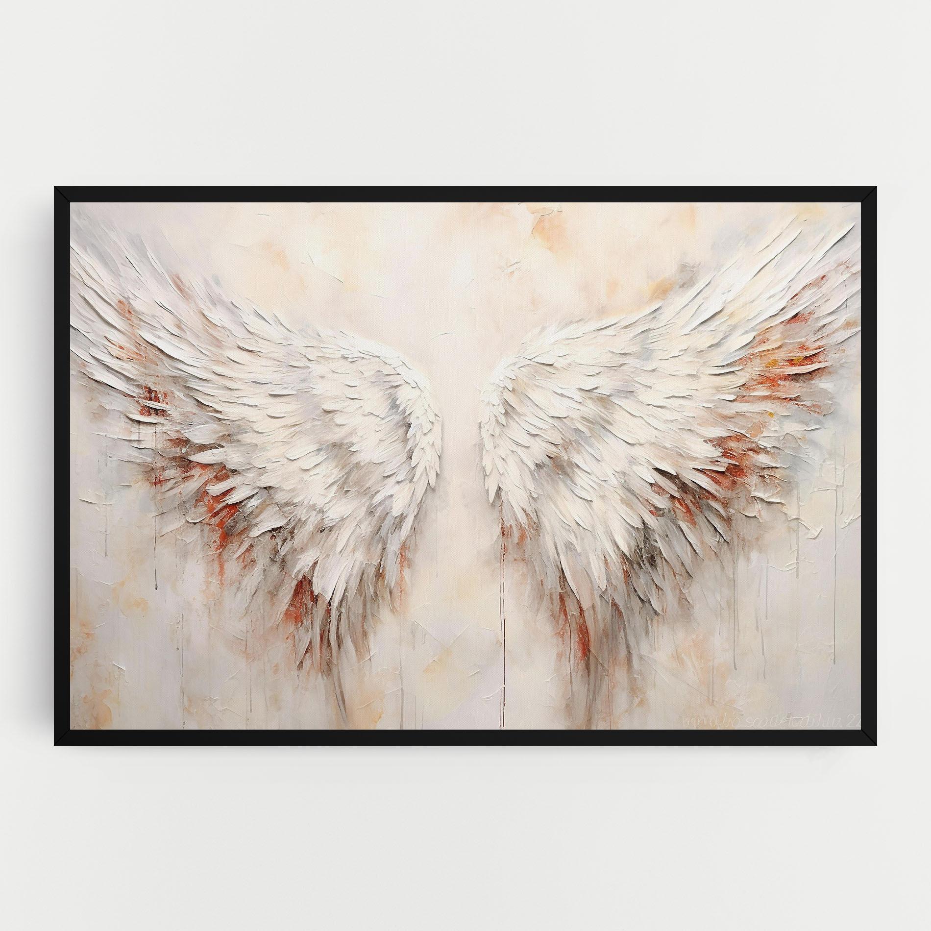 Leinwandbild White Bloody Wings mockup 0