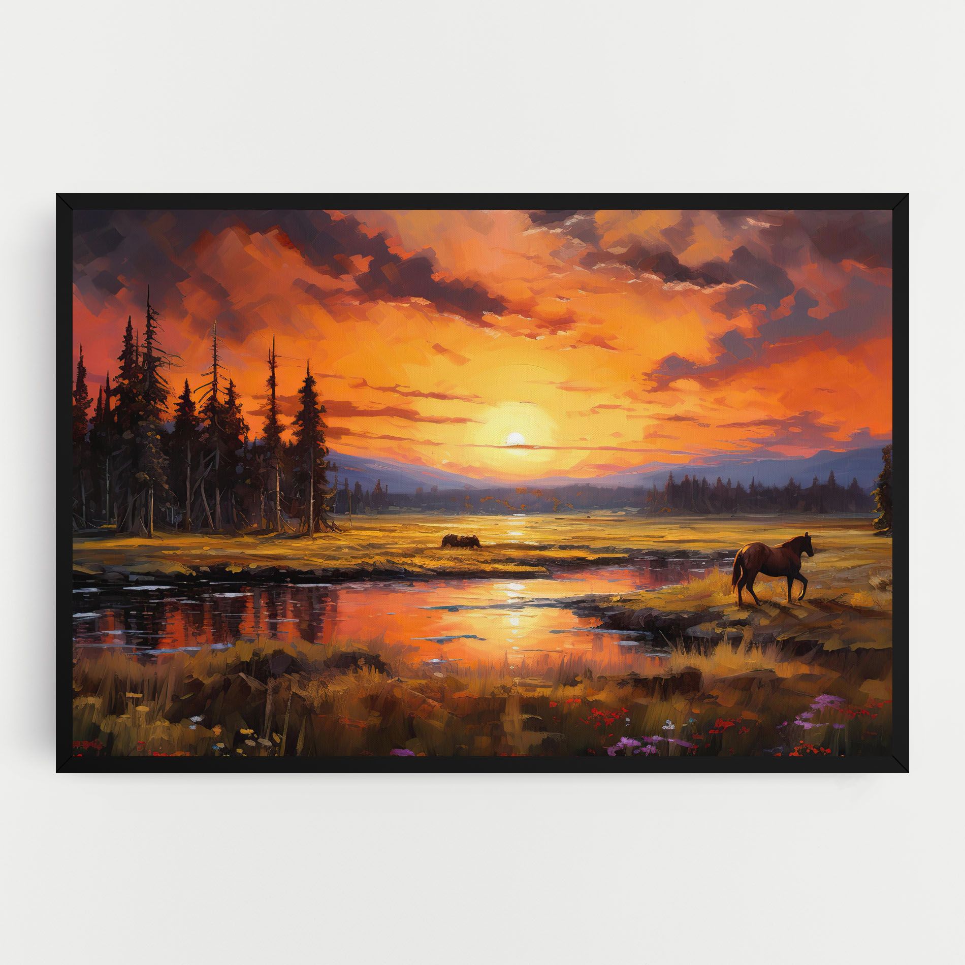 Wild Horses Painting mockup 0