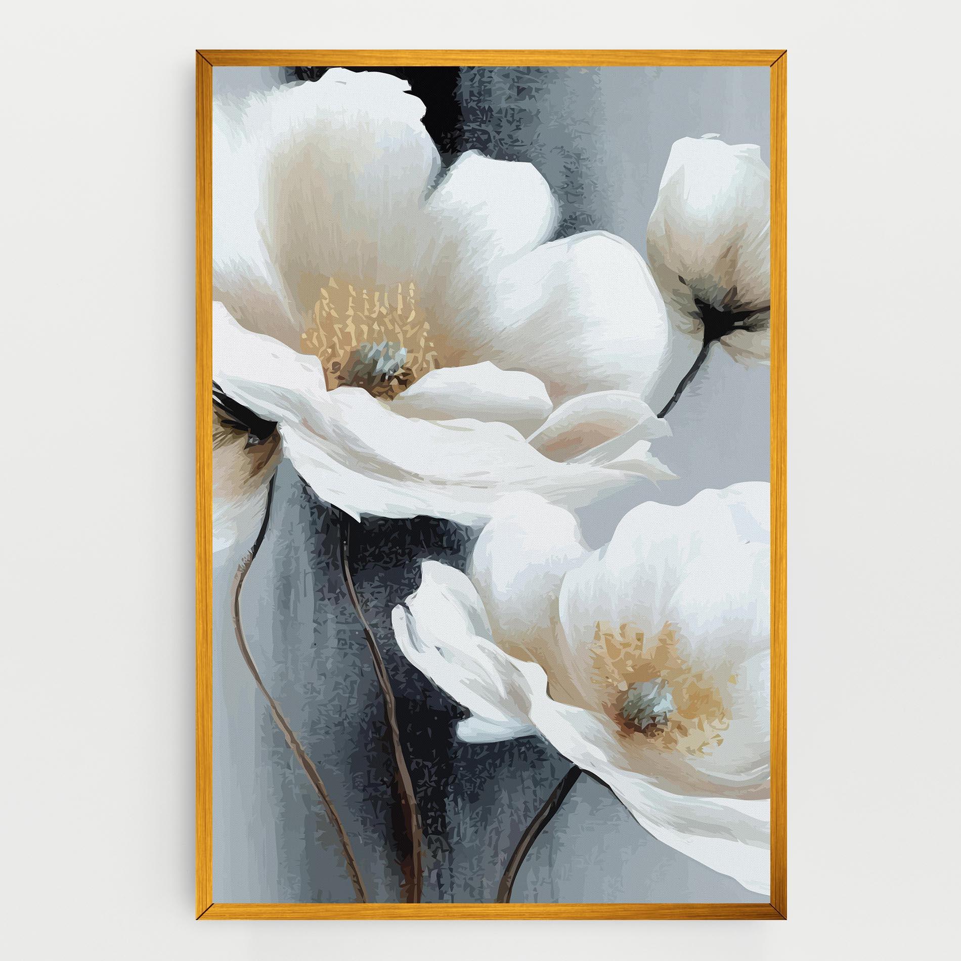 Leinwandbild Paint Texture Flower mockup 0