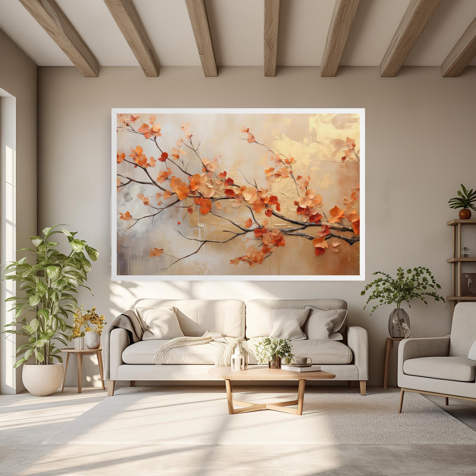 Leinwandbild Autumn Nature Art mockup 6