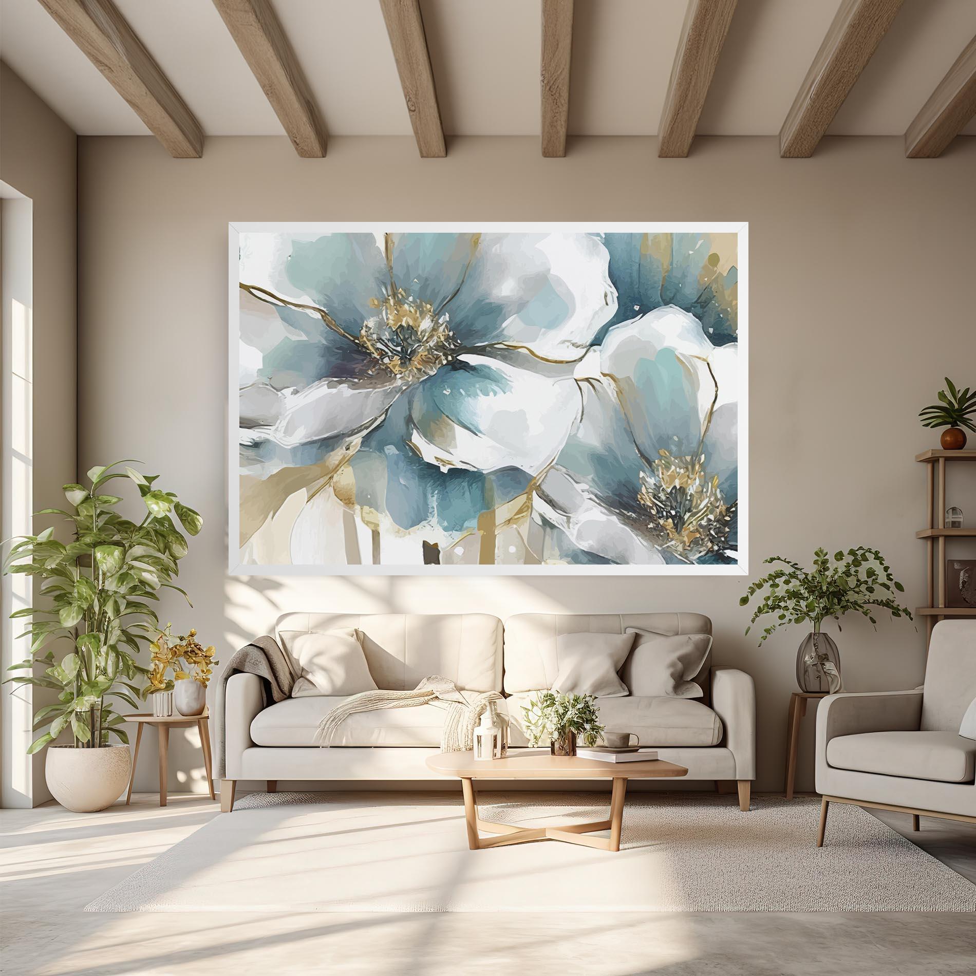 Leinwandbild Flower Mix Art mockup 6