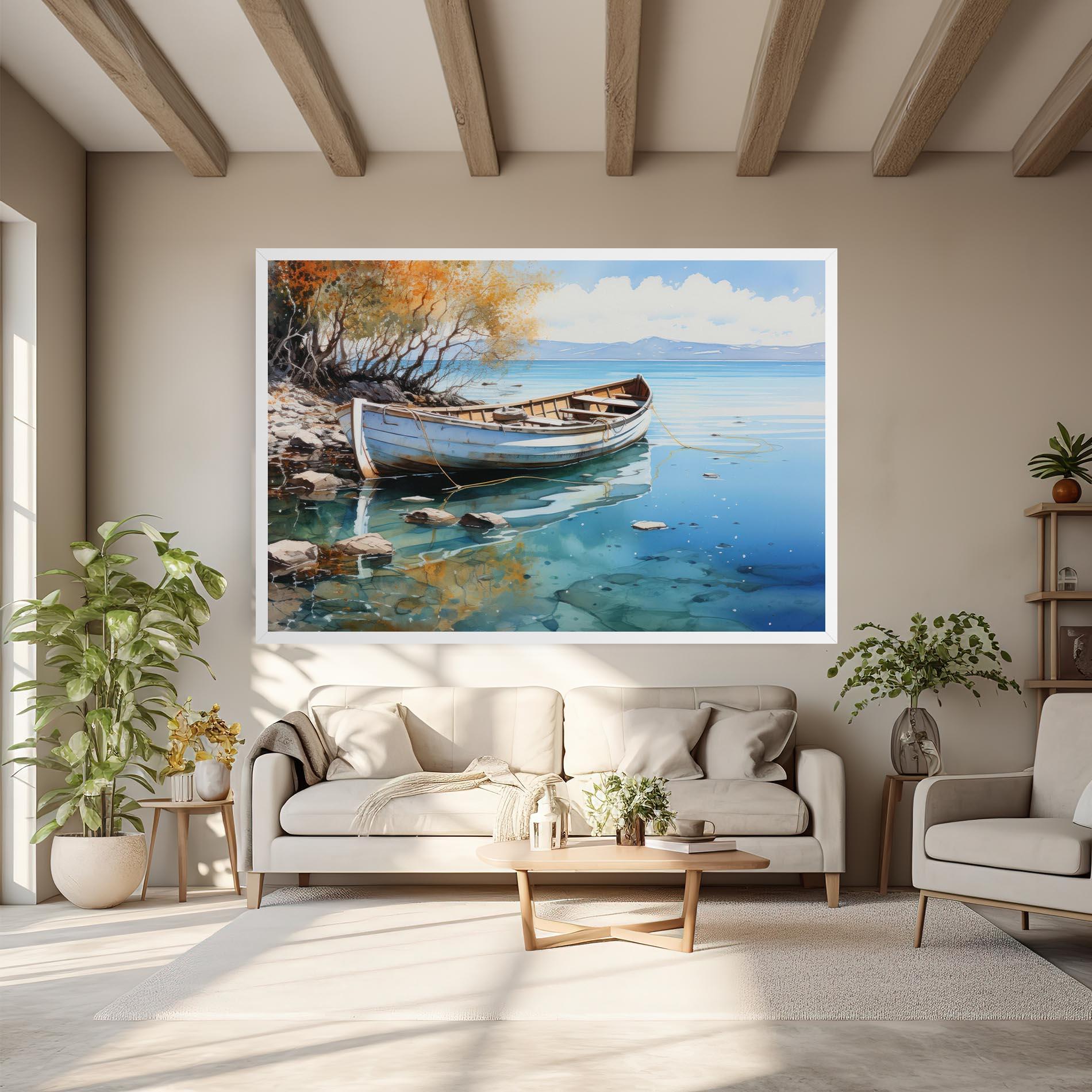 Leinwandbild Sailing Boat mockup 6