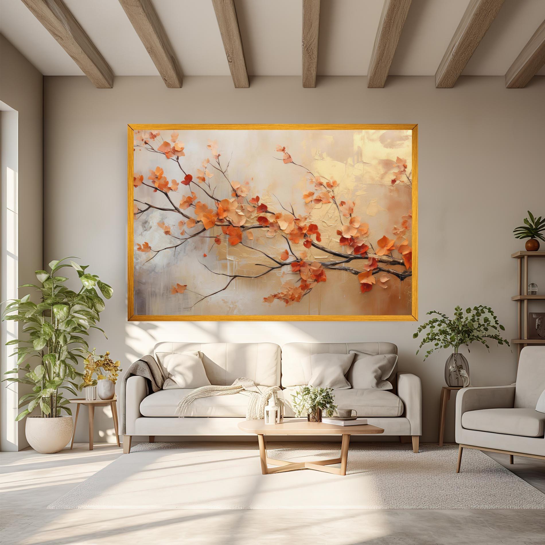 Leinwandbild Autumn Nature Art mockup 6