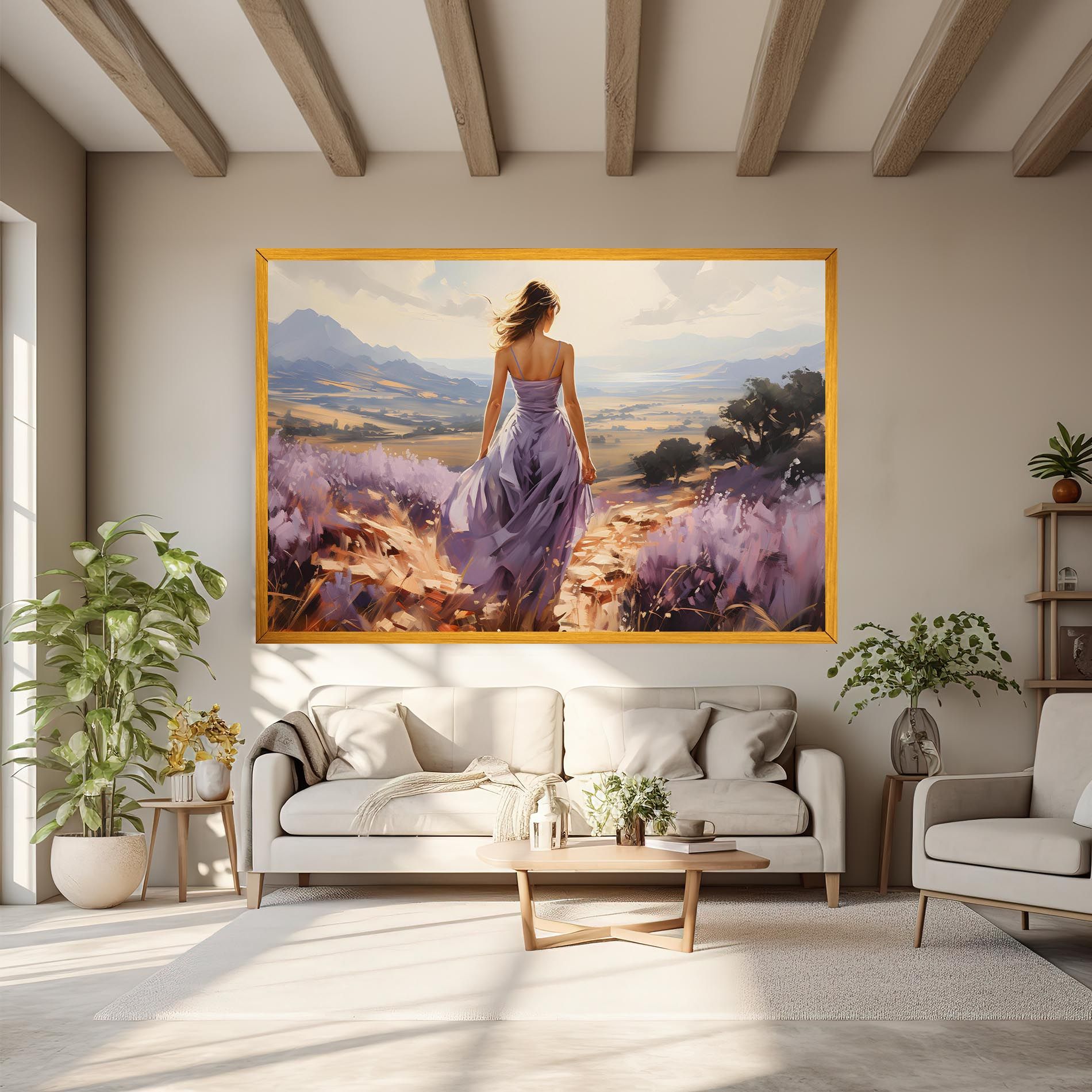 Purple Dress Woman mockup 6