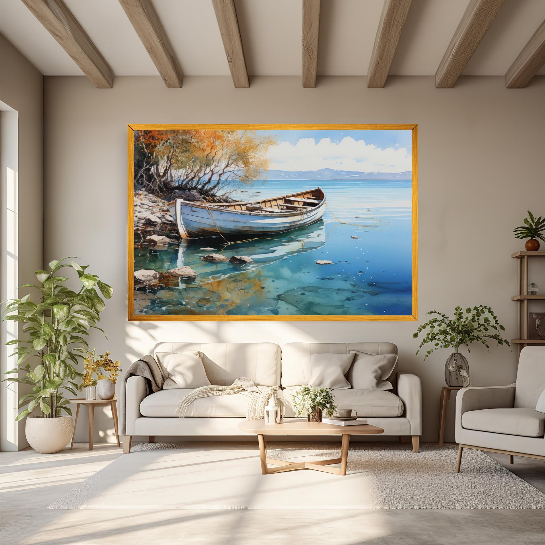 Leinwandbild Sailing Boat mockup 6