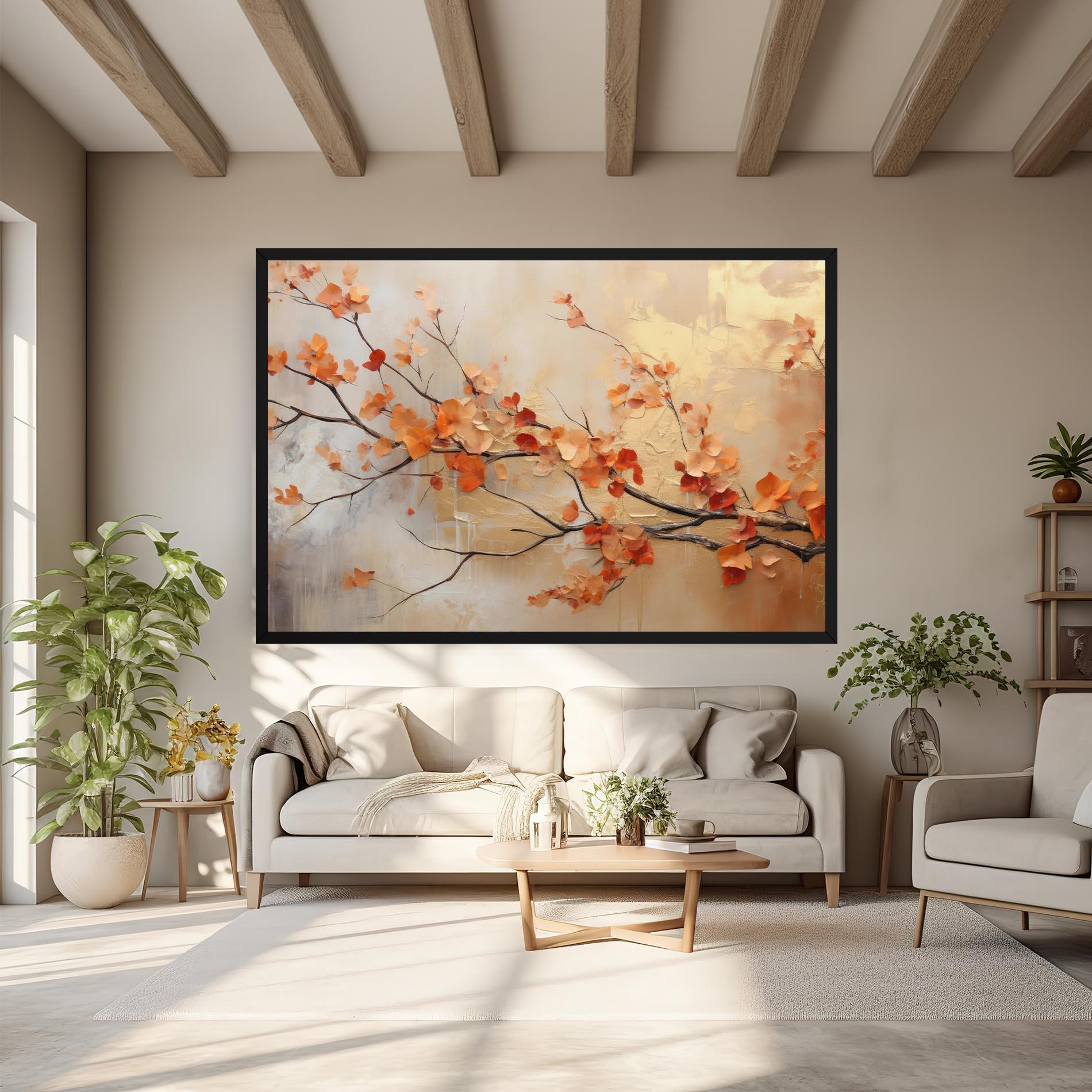 Leinwandbild Autumn Nature Art mockup 6