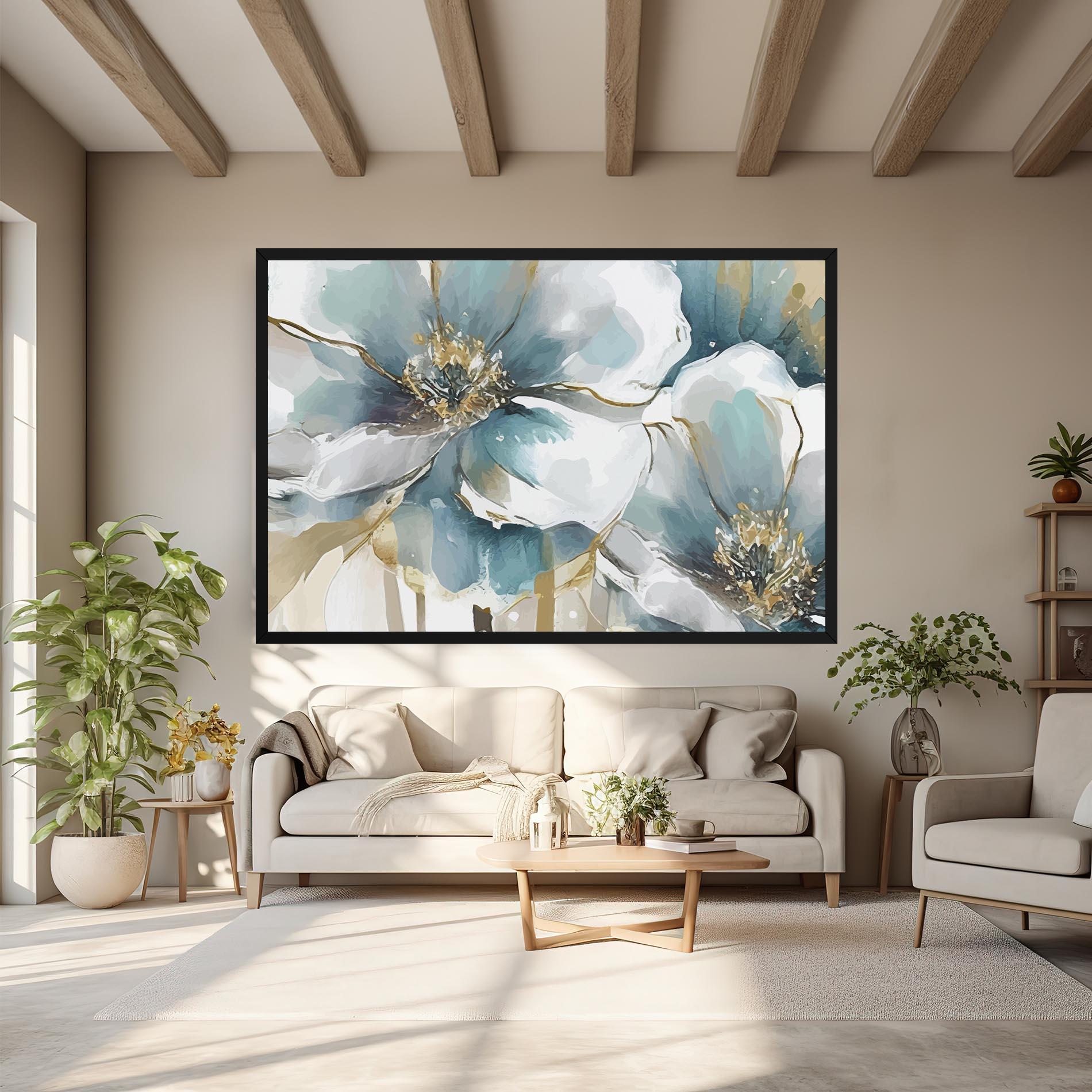 Leinwandbild Flower Mix Art mockup 6