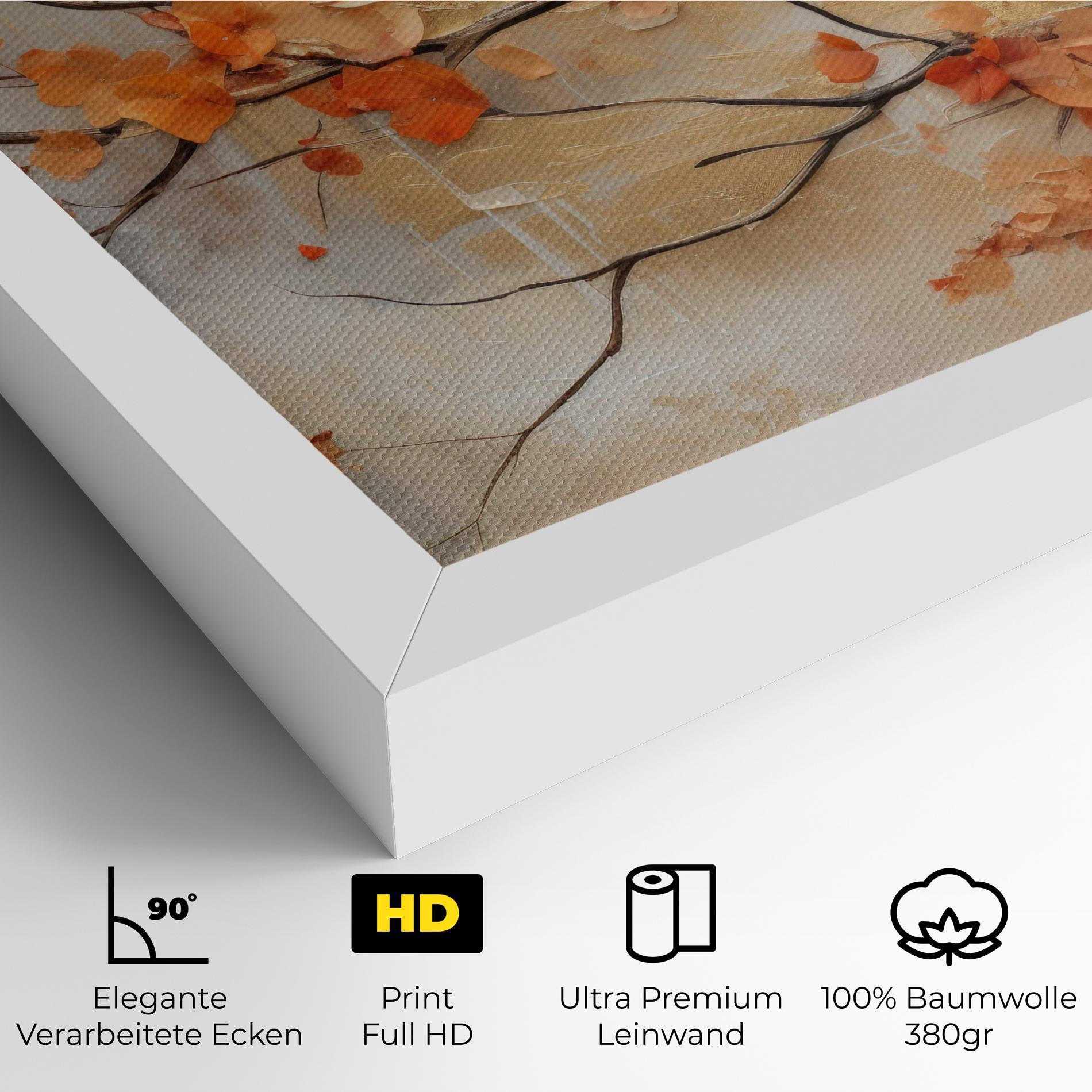 Leinwandbild Autumn Nature Art mockup 4