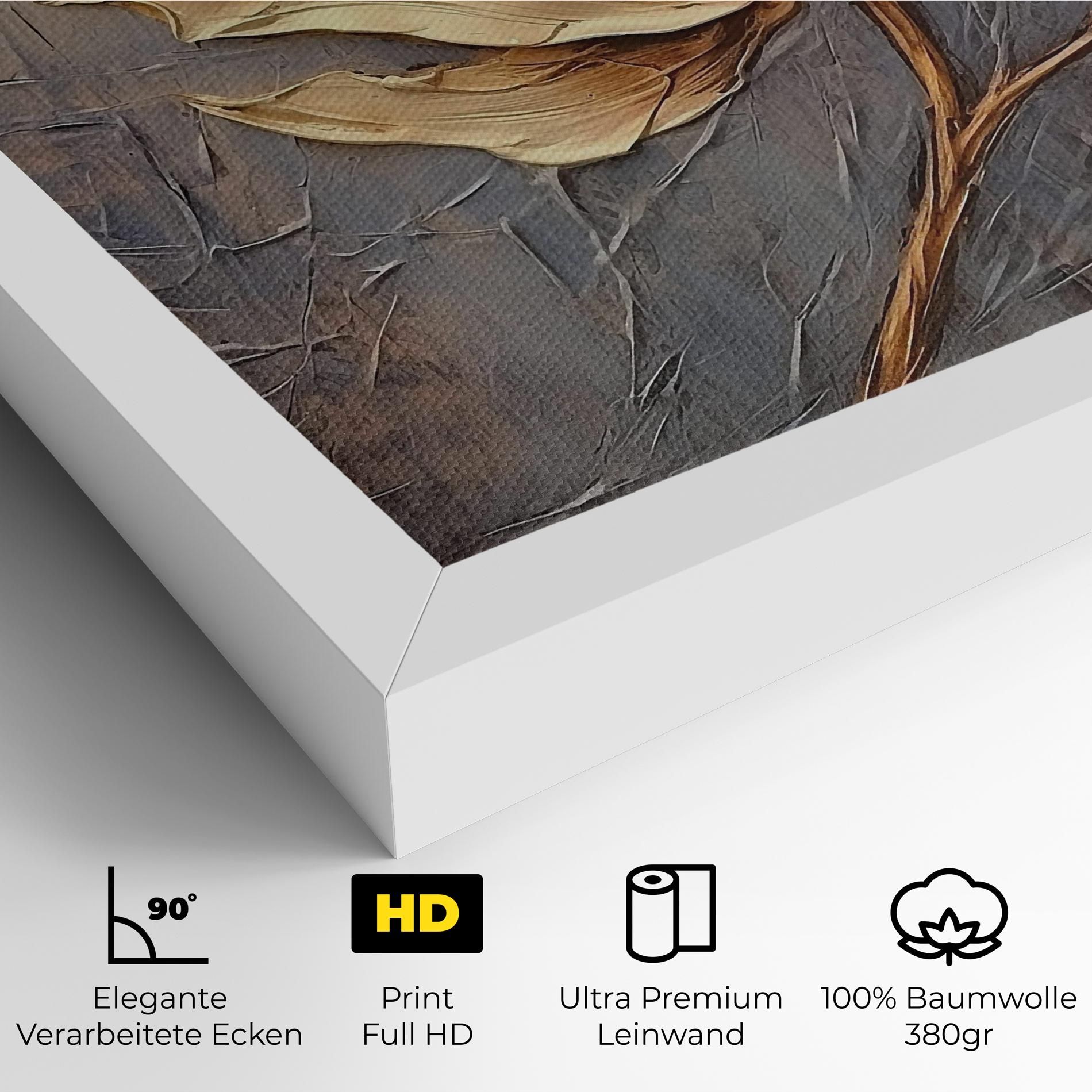 Cream Rose On Blue mockup 4