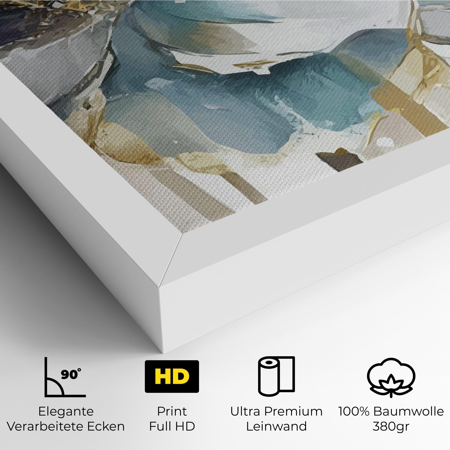 Leinwandbild Flower Mix Art mockup 4