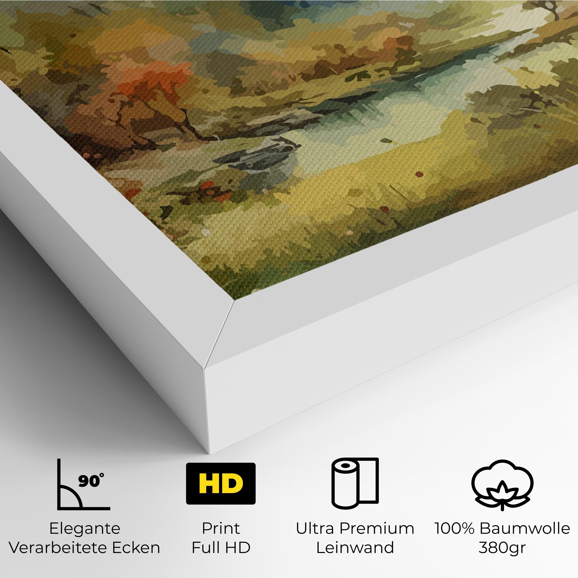 Leinwandbild Nature Painting mockup 4