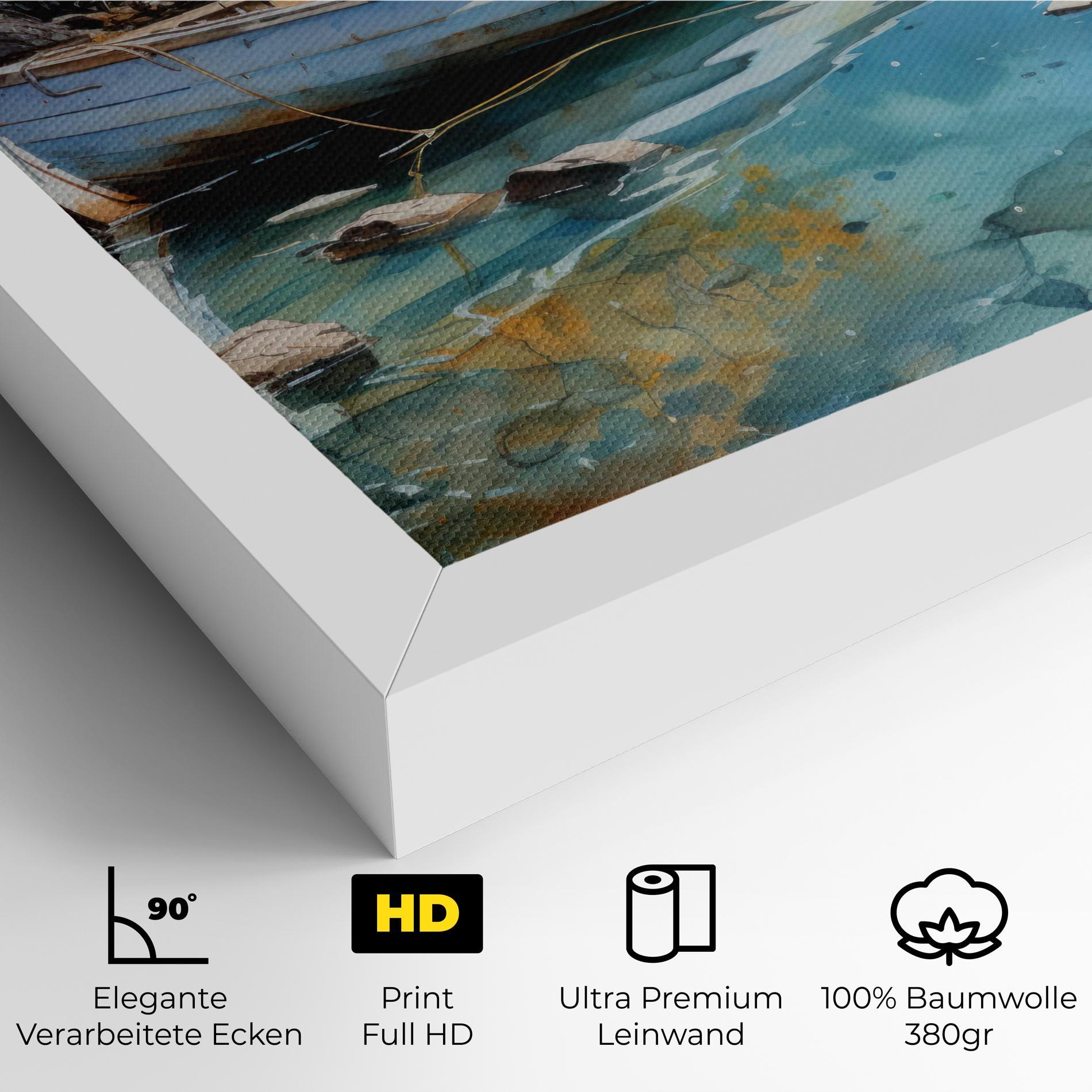 Leinwandbild Sailing Boat mockup 4