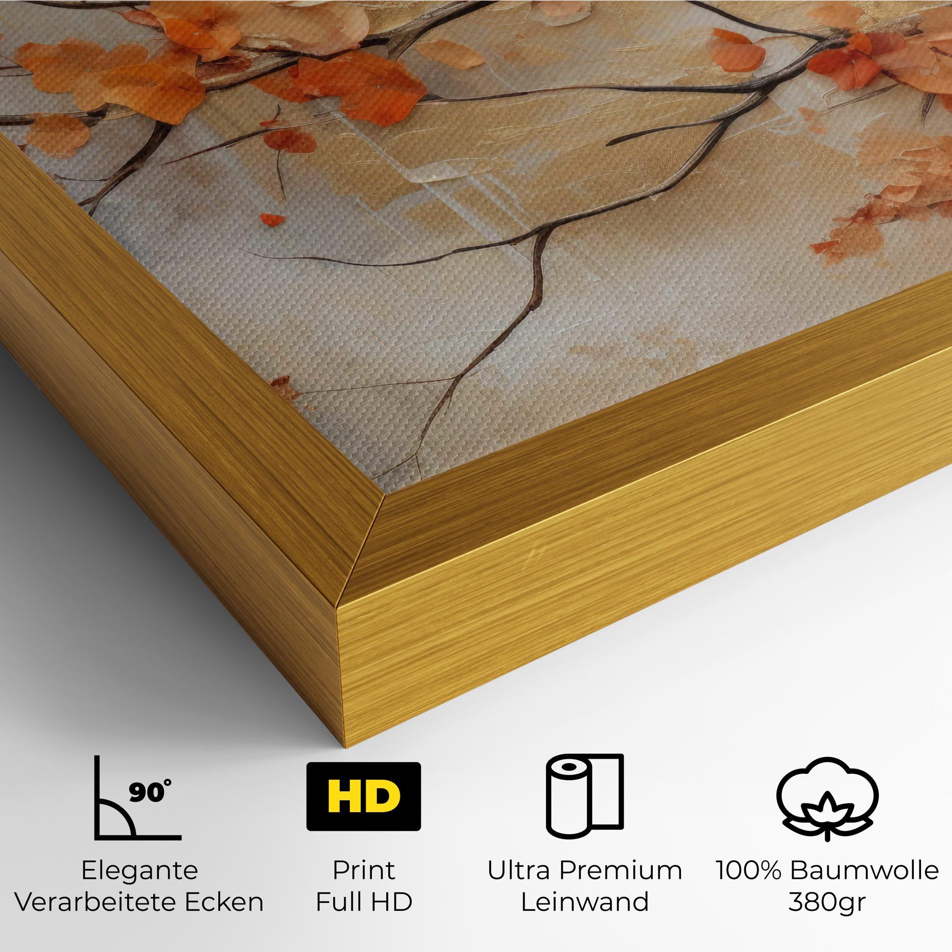 Leinwandbild Autumn Nature Art mockup 4
