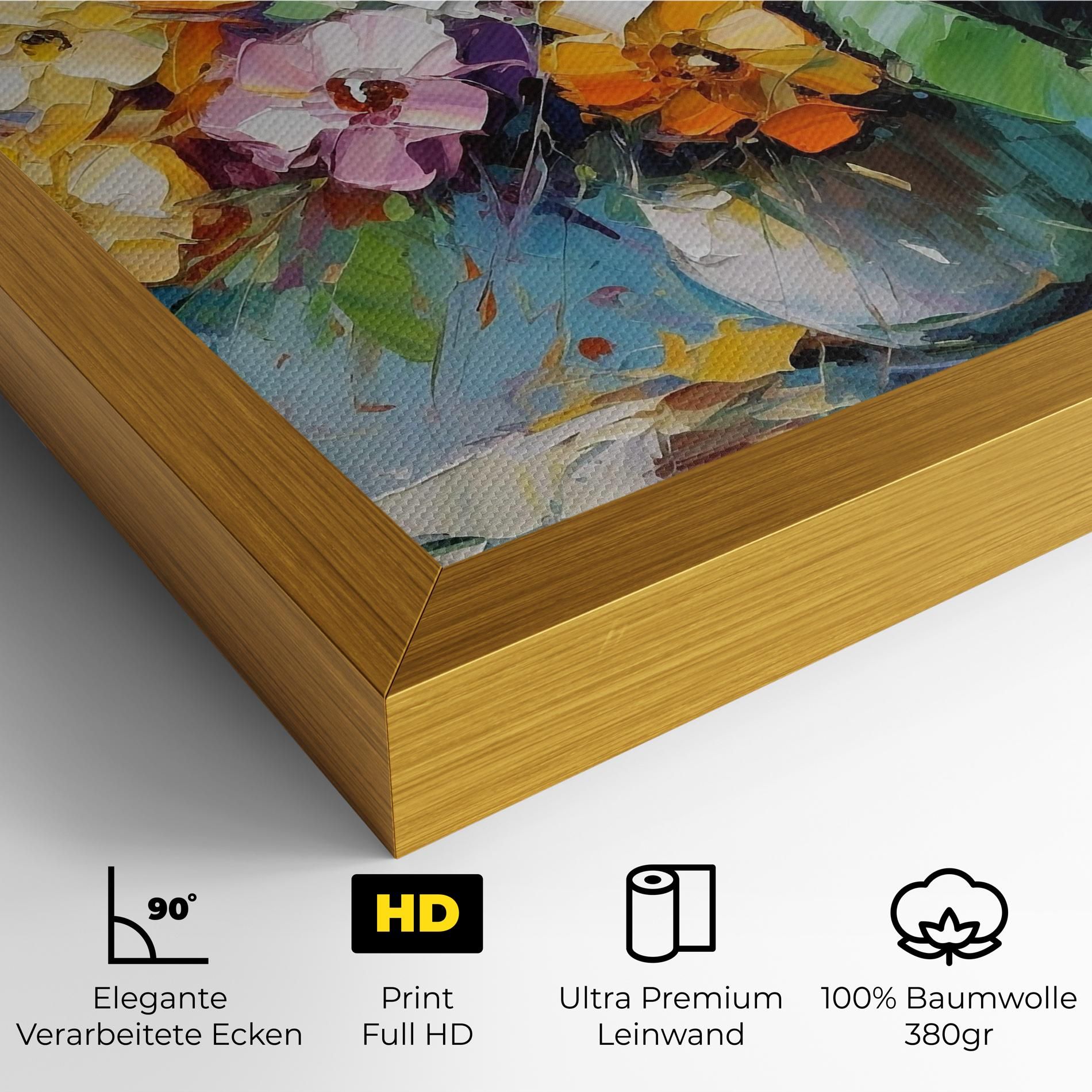 Colorfull Flowers Painting mockup 4