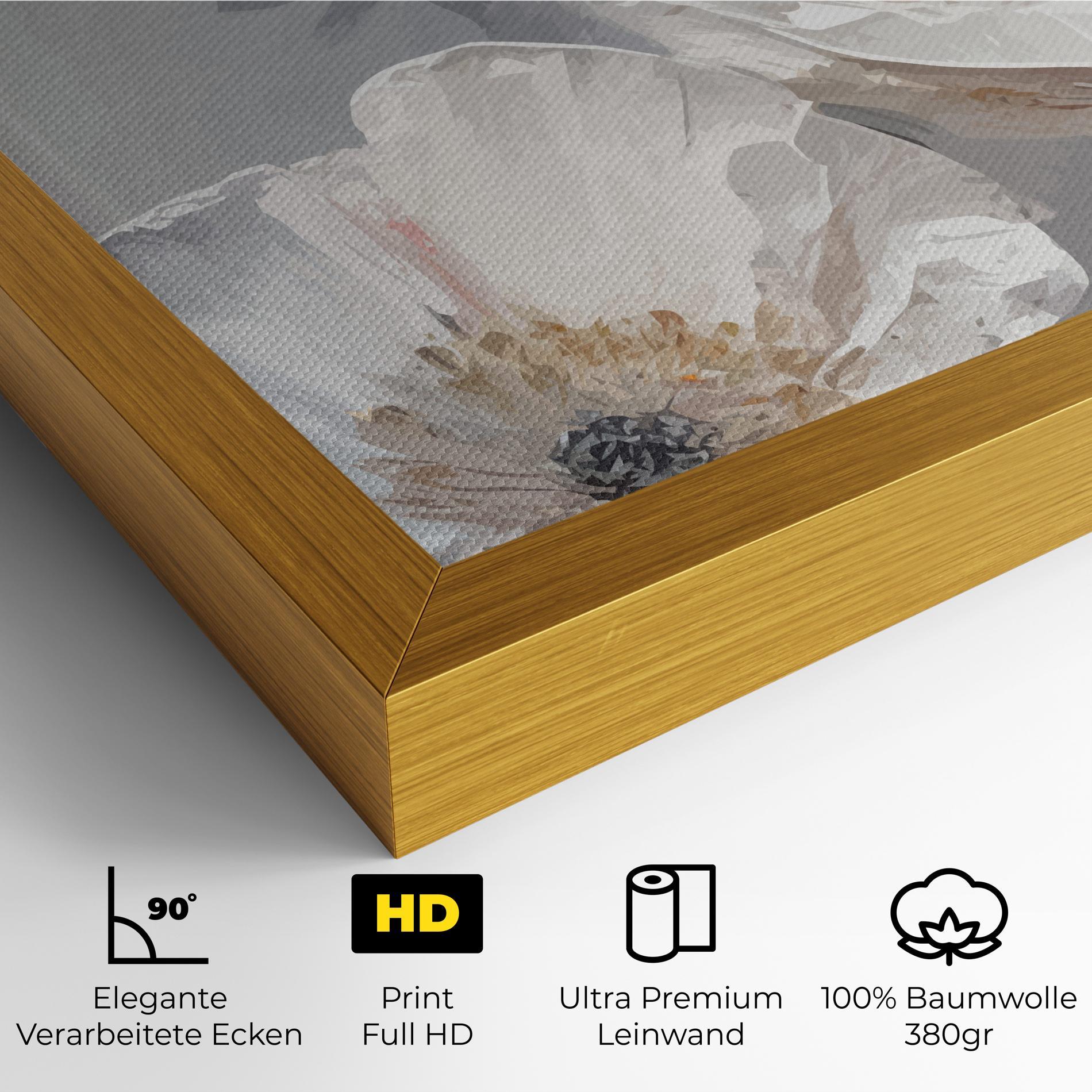 Leinwandbild Cream Mix Flower mockup 4