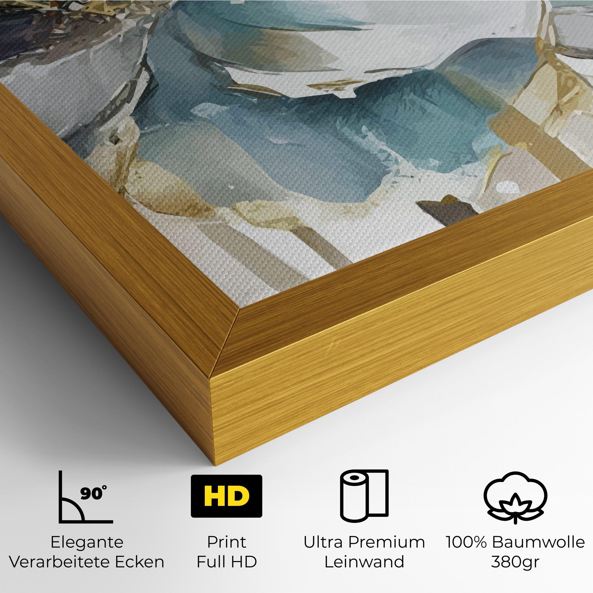 Leinwandbild Flower Mix Art mockup 4