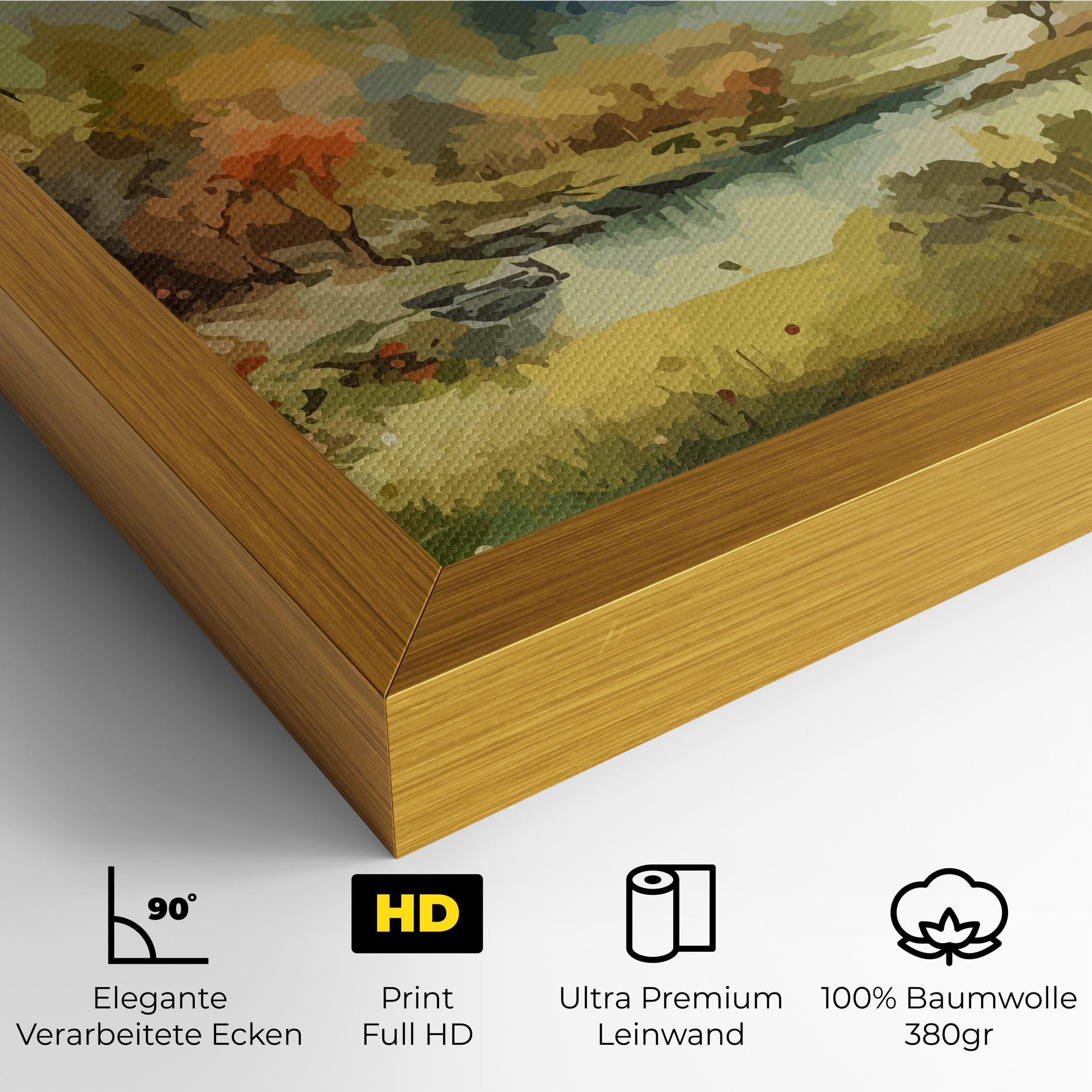 Leinwandbild Nature Painting mockup 4