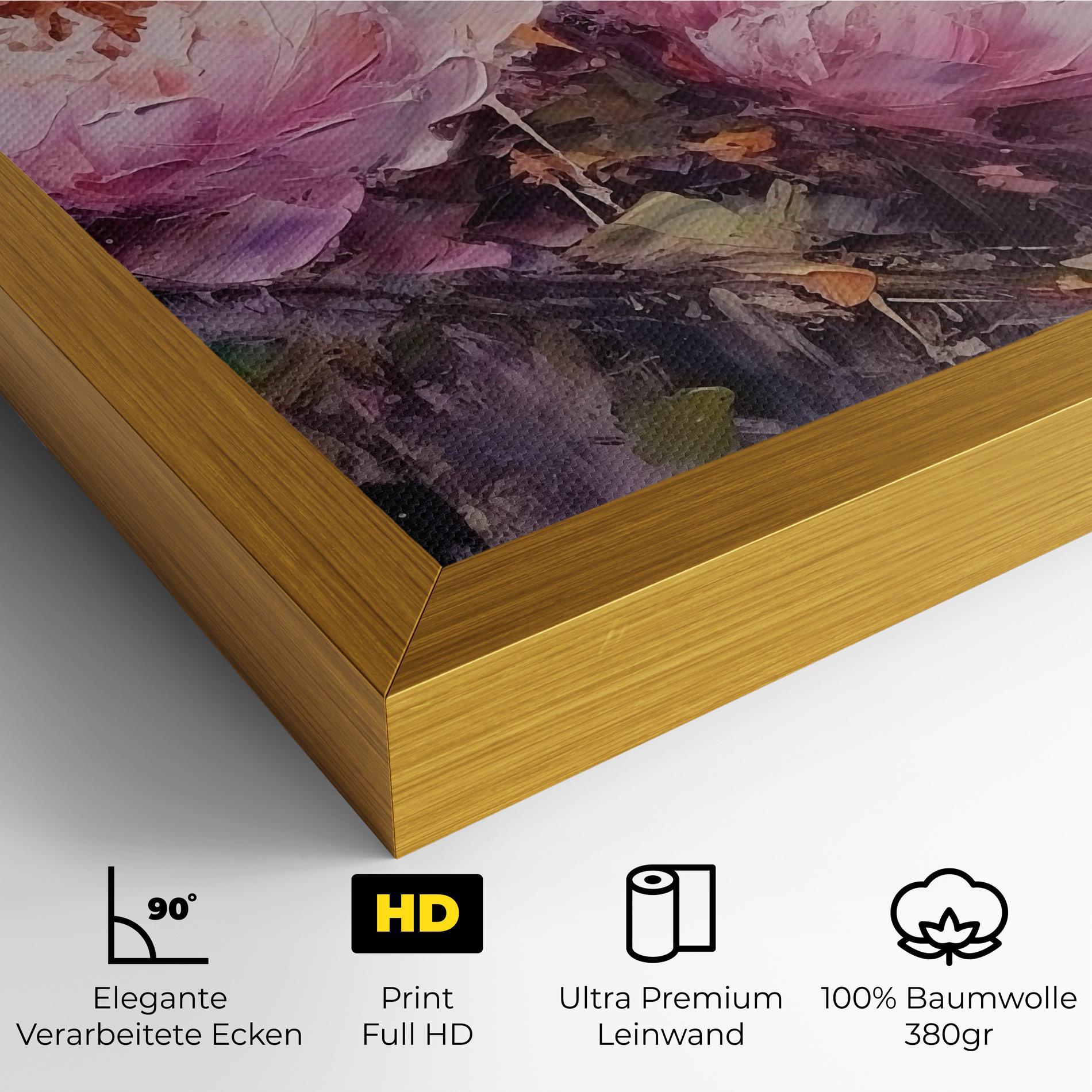 Leinwandbild Peony Art mockup 4