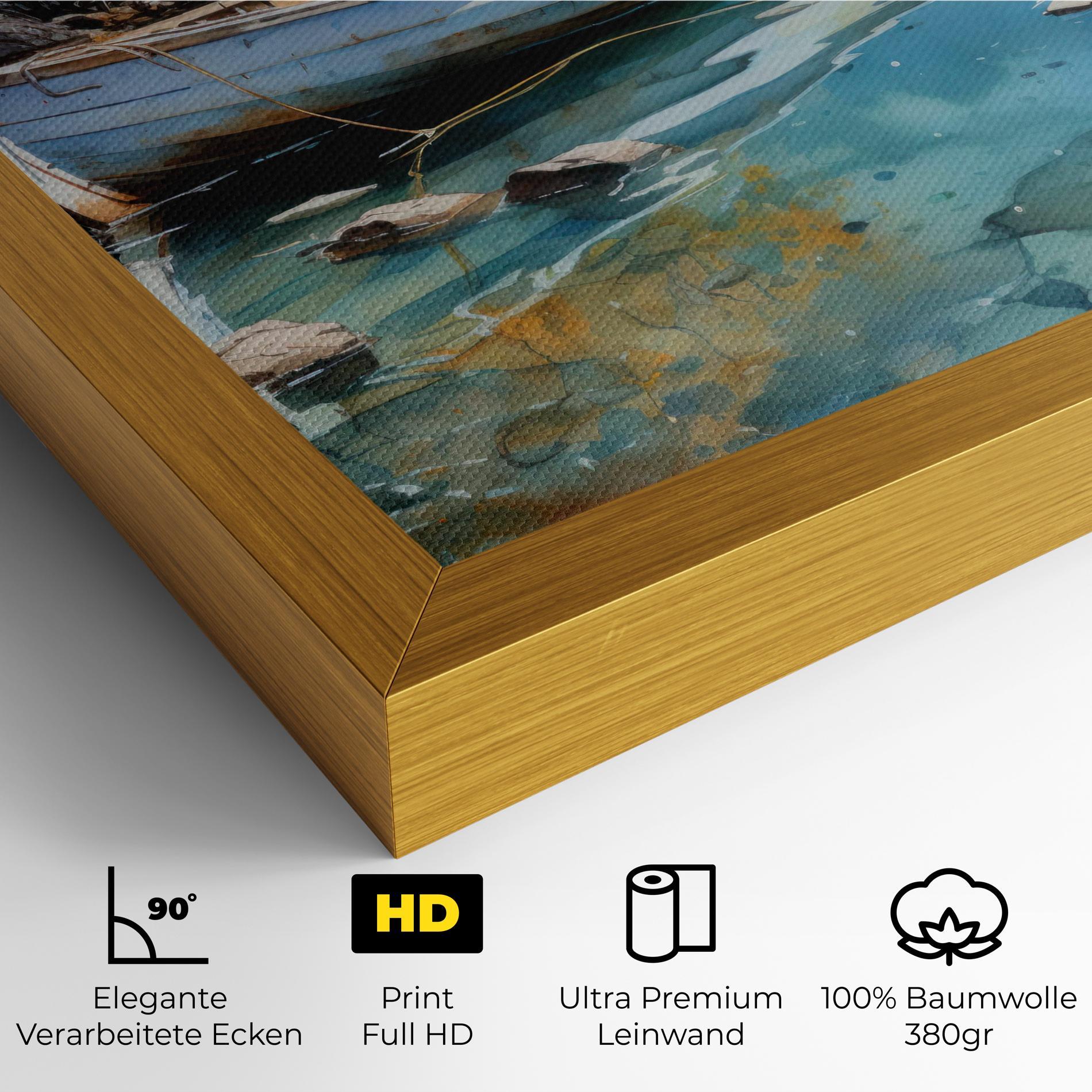 Leinwandbild Sailing Boat mockup 4